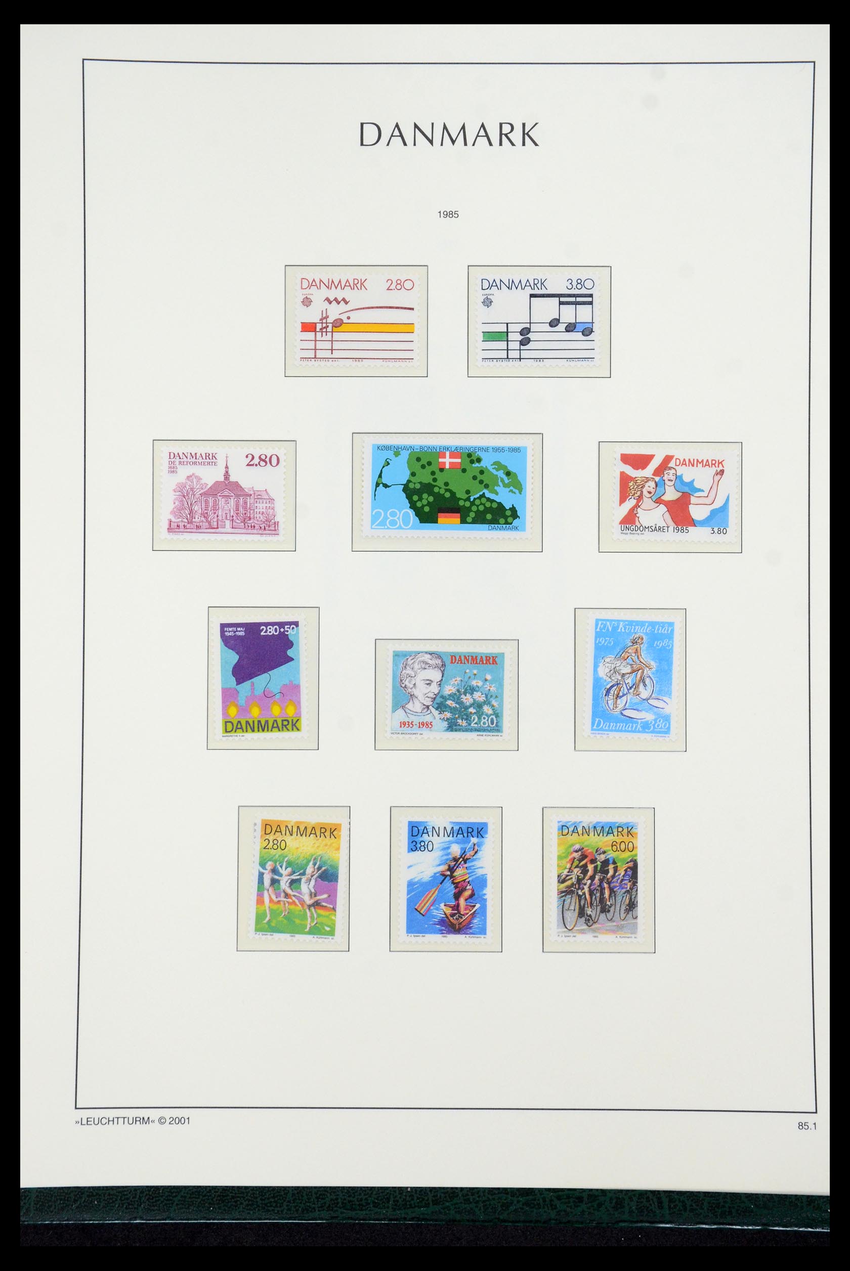 35655 076 - Postzegelverzameling 35655 Denemarken 1855-2017!