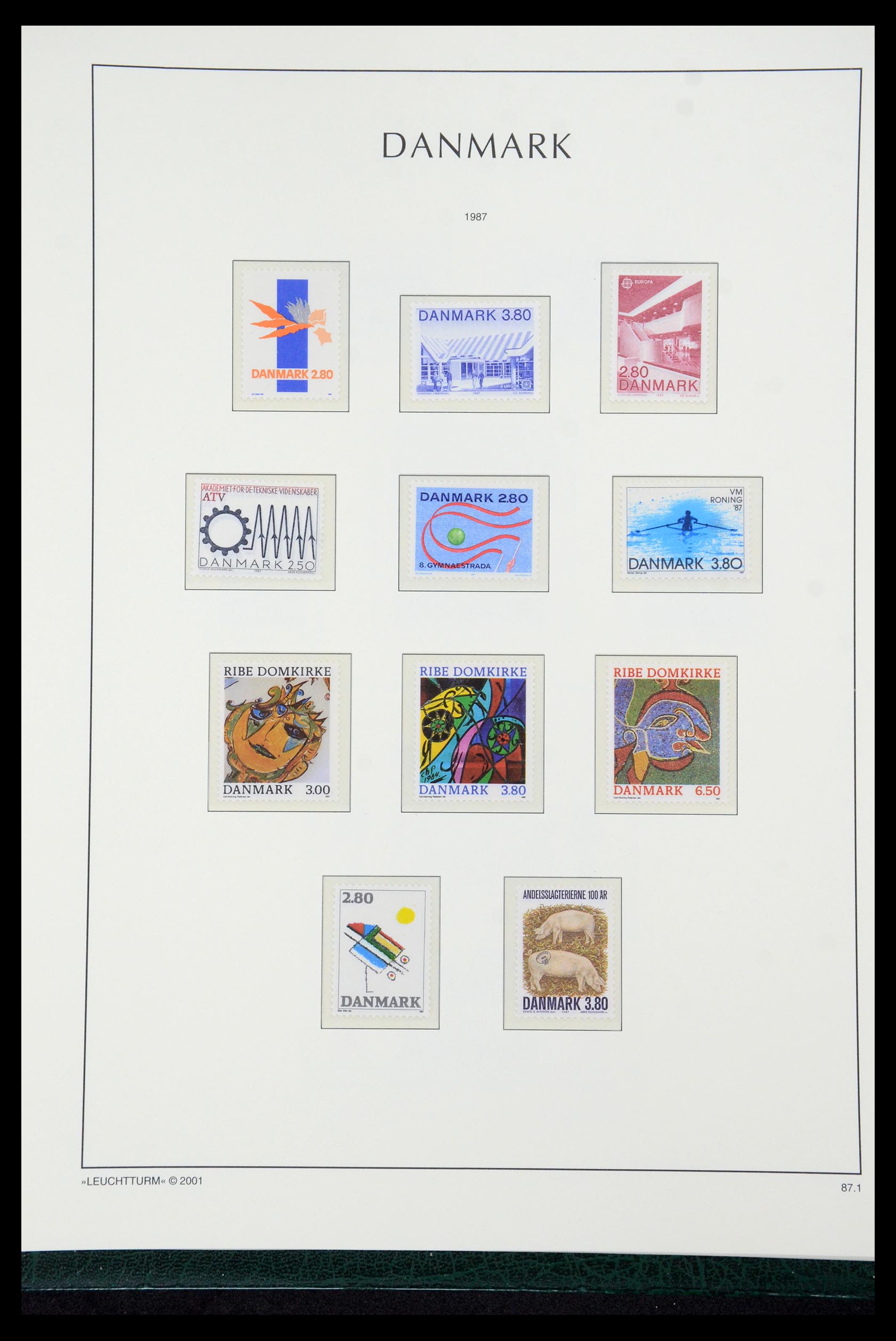 35655 082 - Postzegelverzameling 35655 Denemarken 1855-2017!