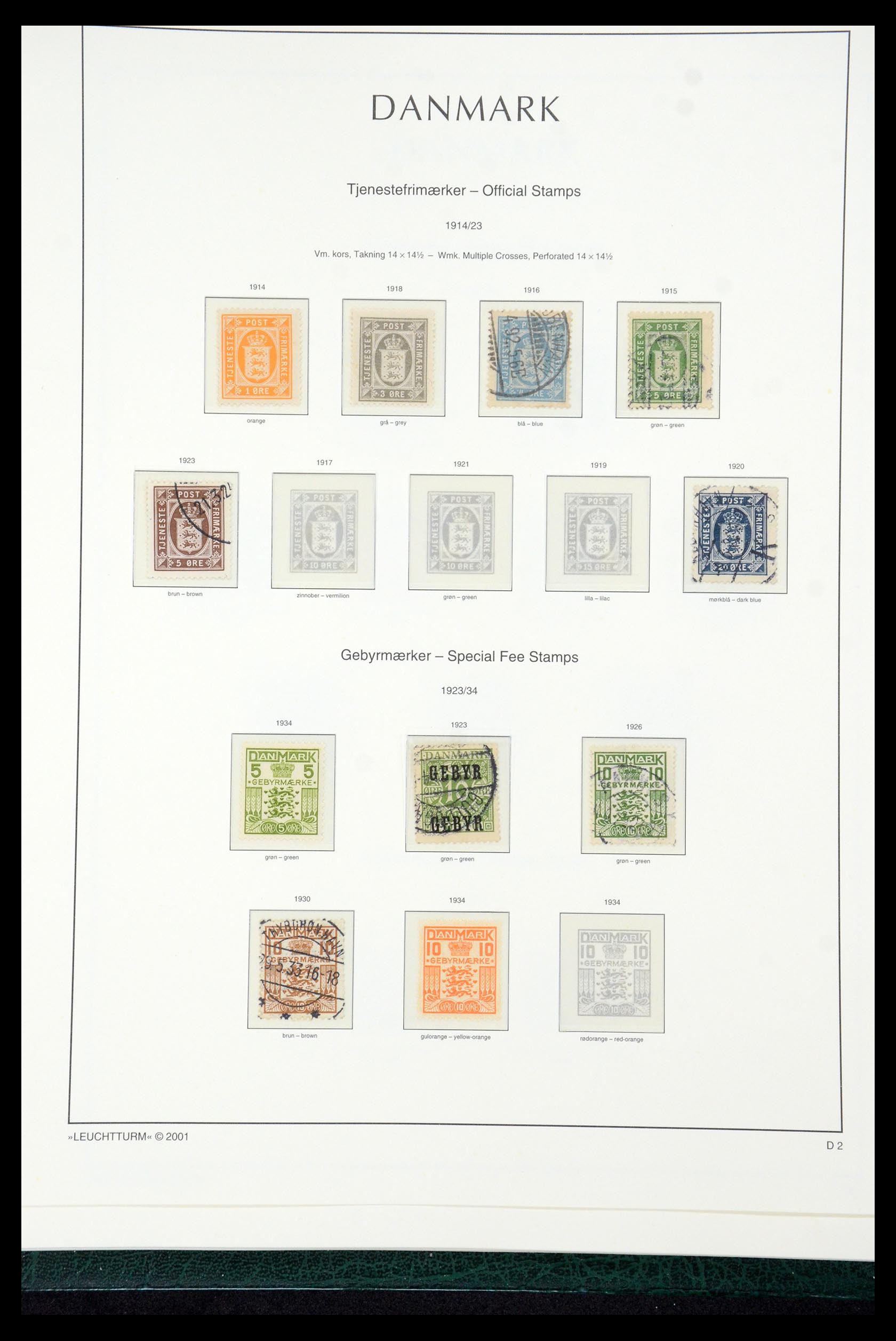 35655 090 - Postzegelverzameling 35655 Denemarken 1855-2017!