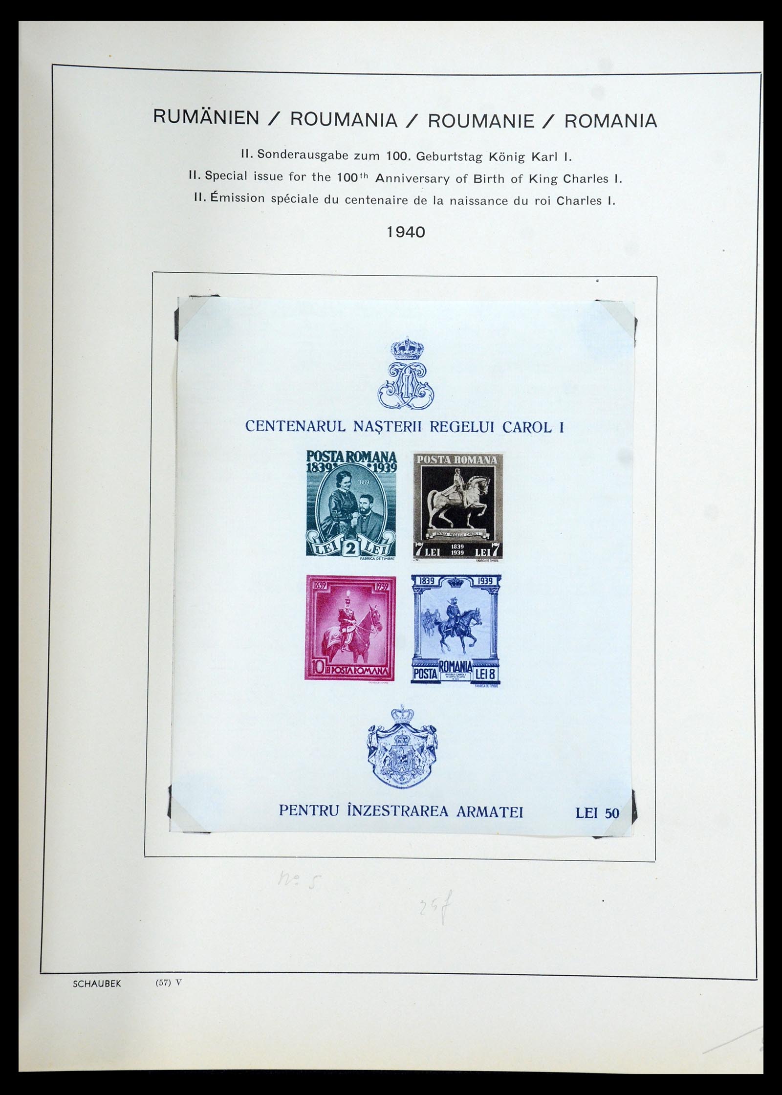 35656 035 - Postzegelverzameling 35656 Roemenië 1893-1942.