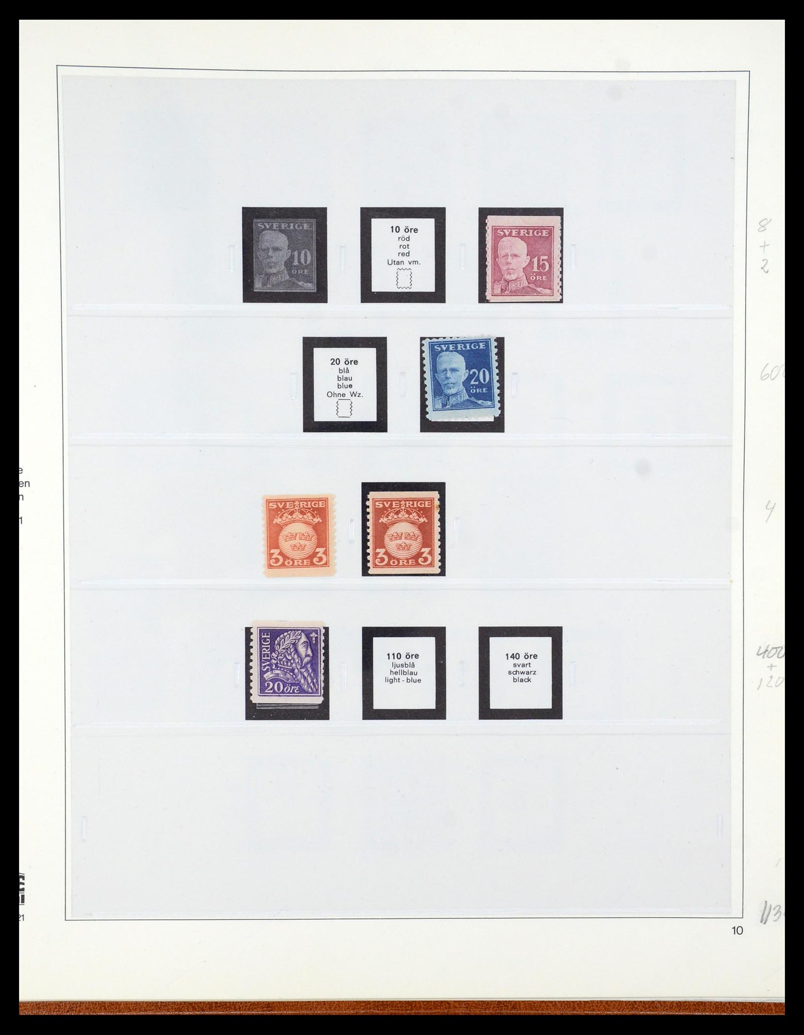 35663 007 - Postzegelverzameling 35663 Zweden 1872-2001.