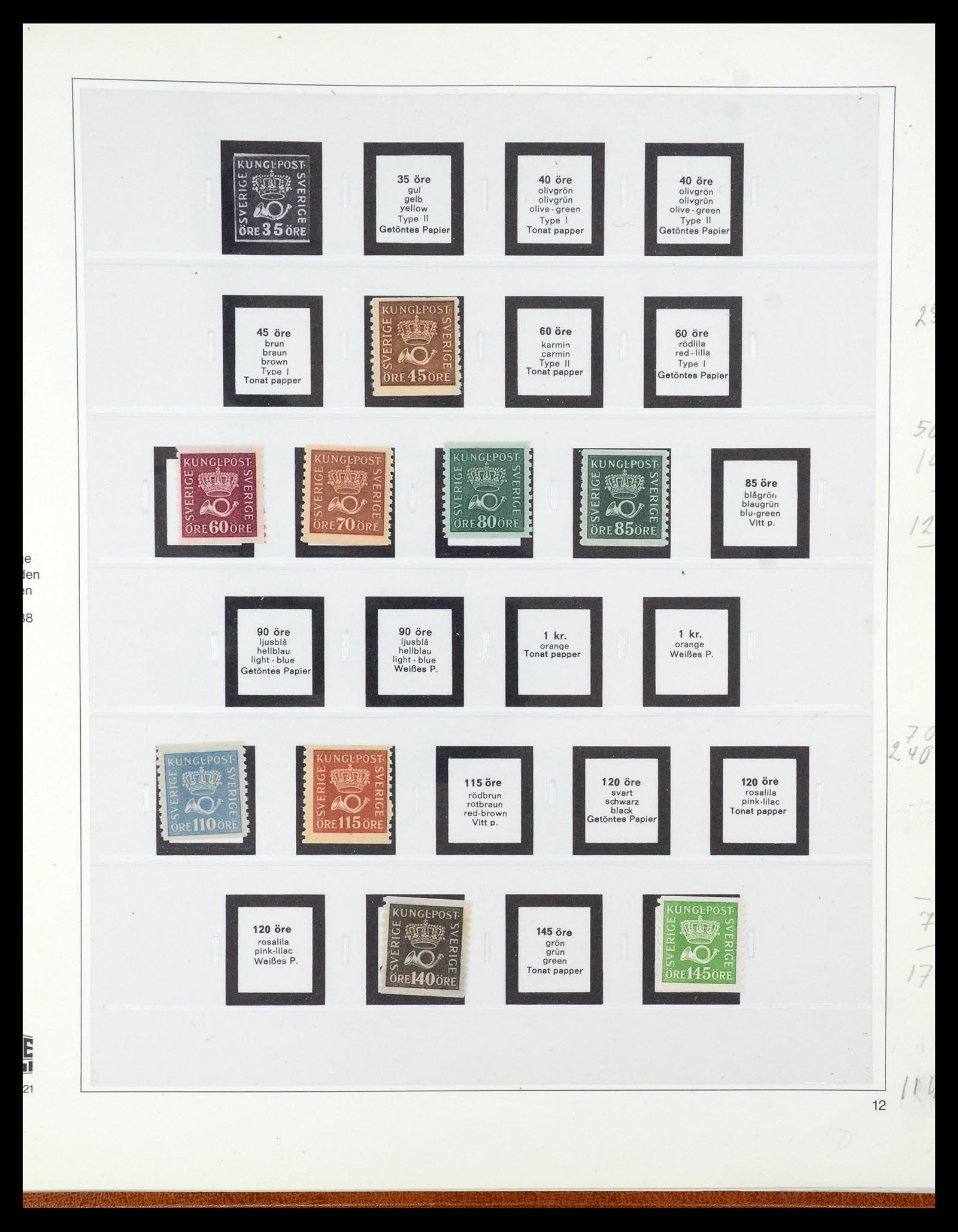 35663 009 - Postzegelverzameling 35663 Zweden 1872-2001.