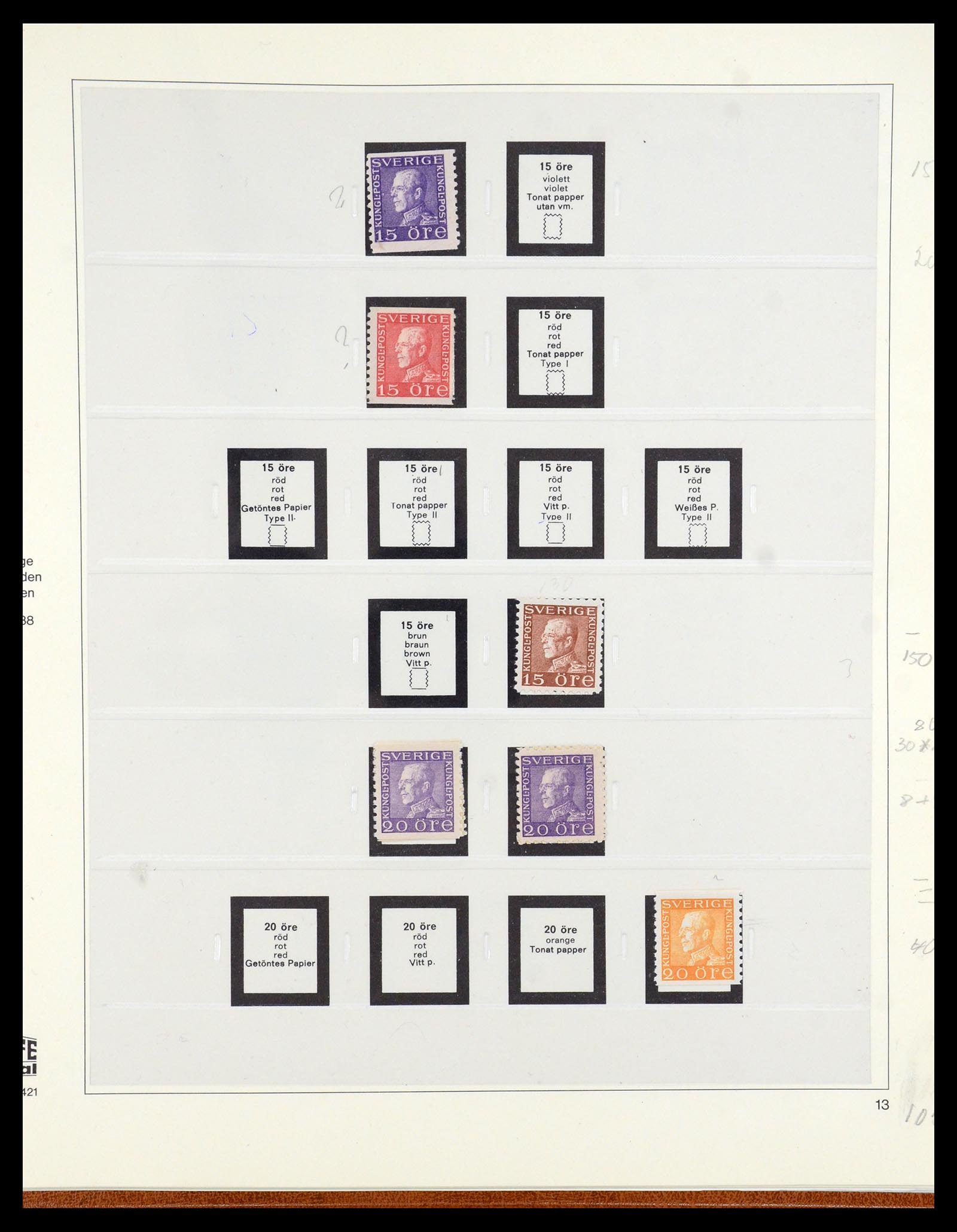 35663 010 - Postzegelverzameling 35663 Zweden 1872-2001.