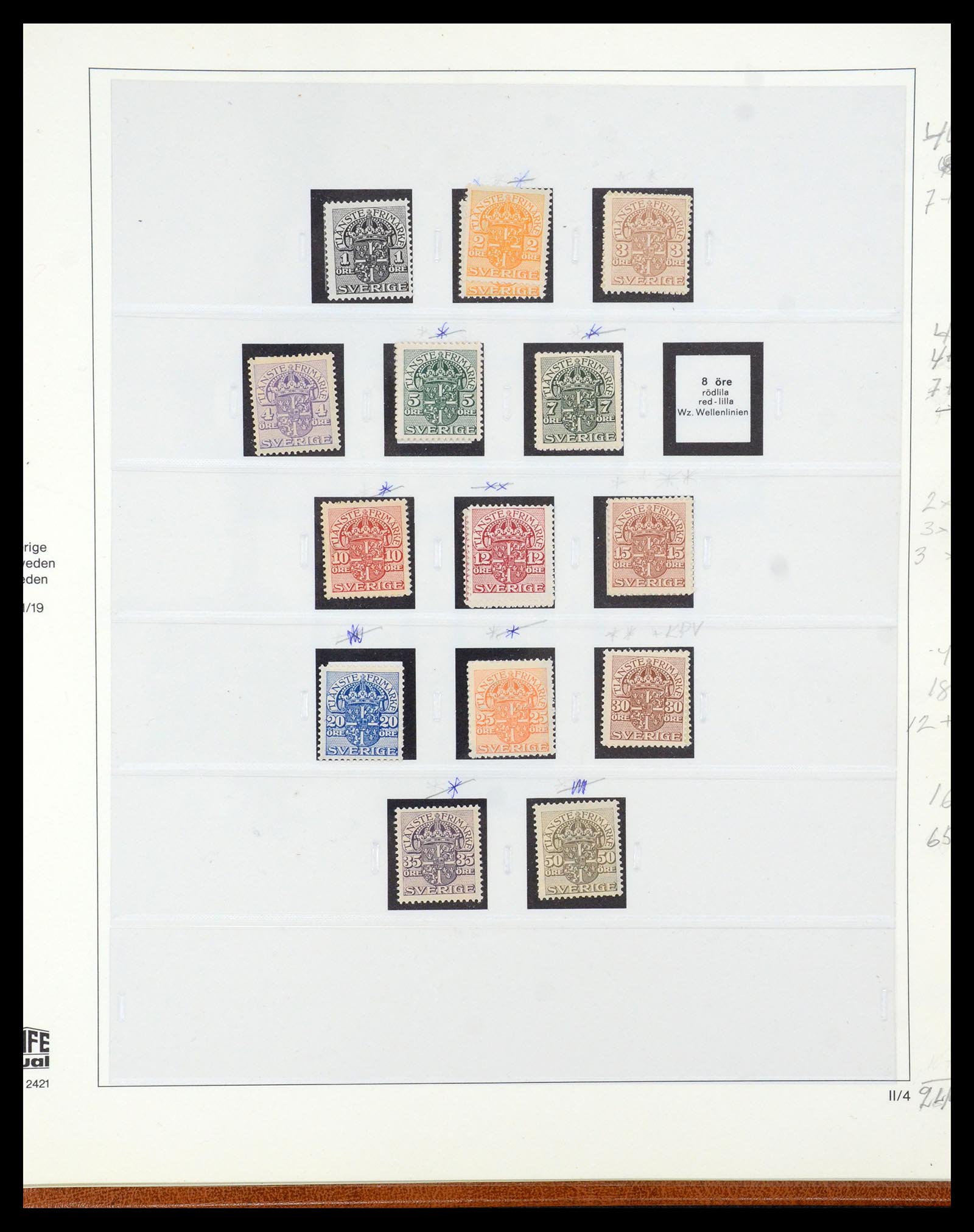 35663 020 - Postzegelverzameling 35663 Zweden 1872-2001.