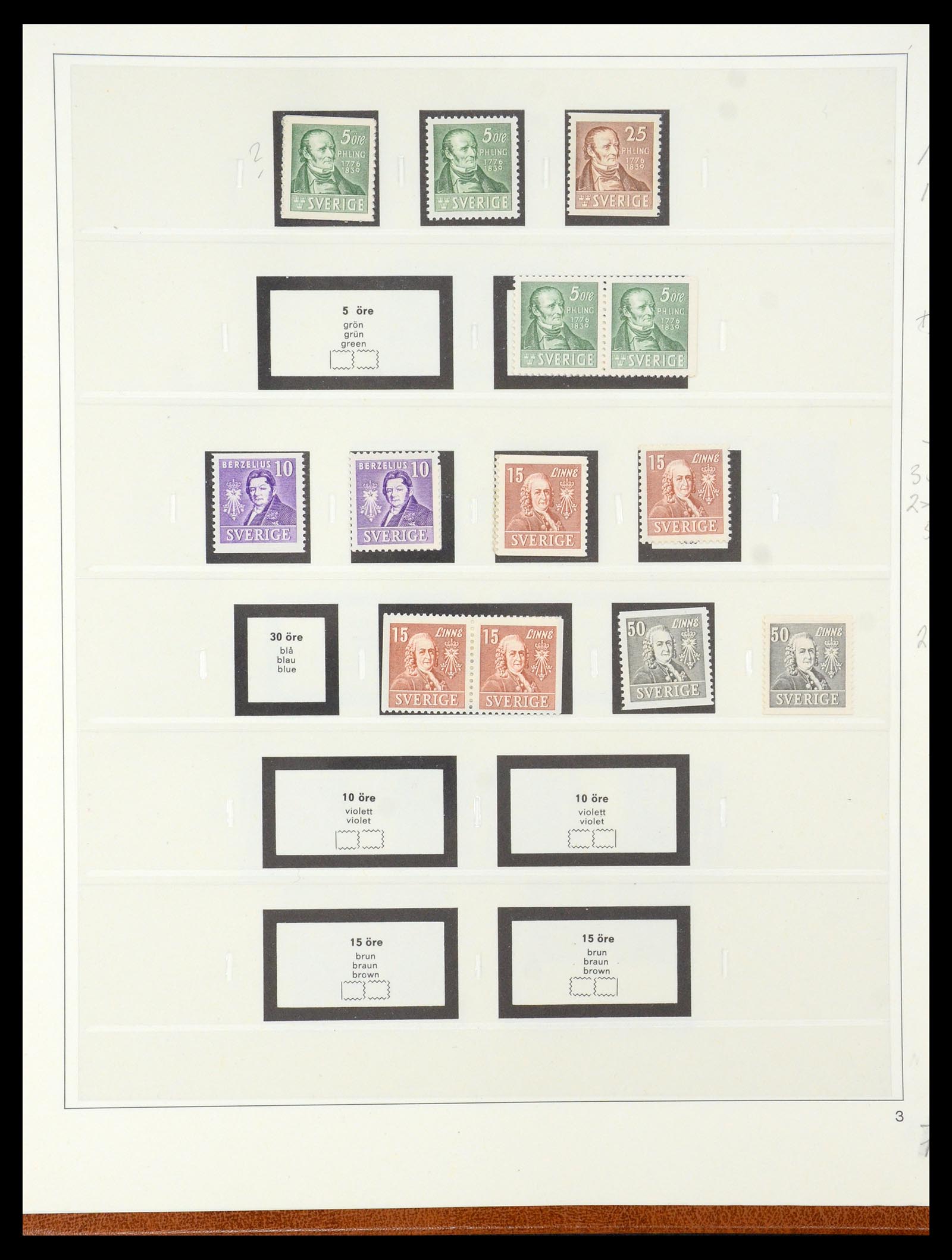 35663 025 - Postzegelverzameling 35663 Zweden 1872-2001.