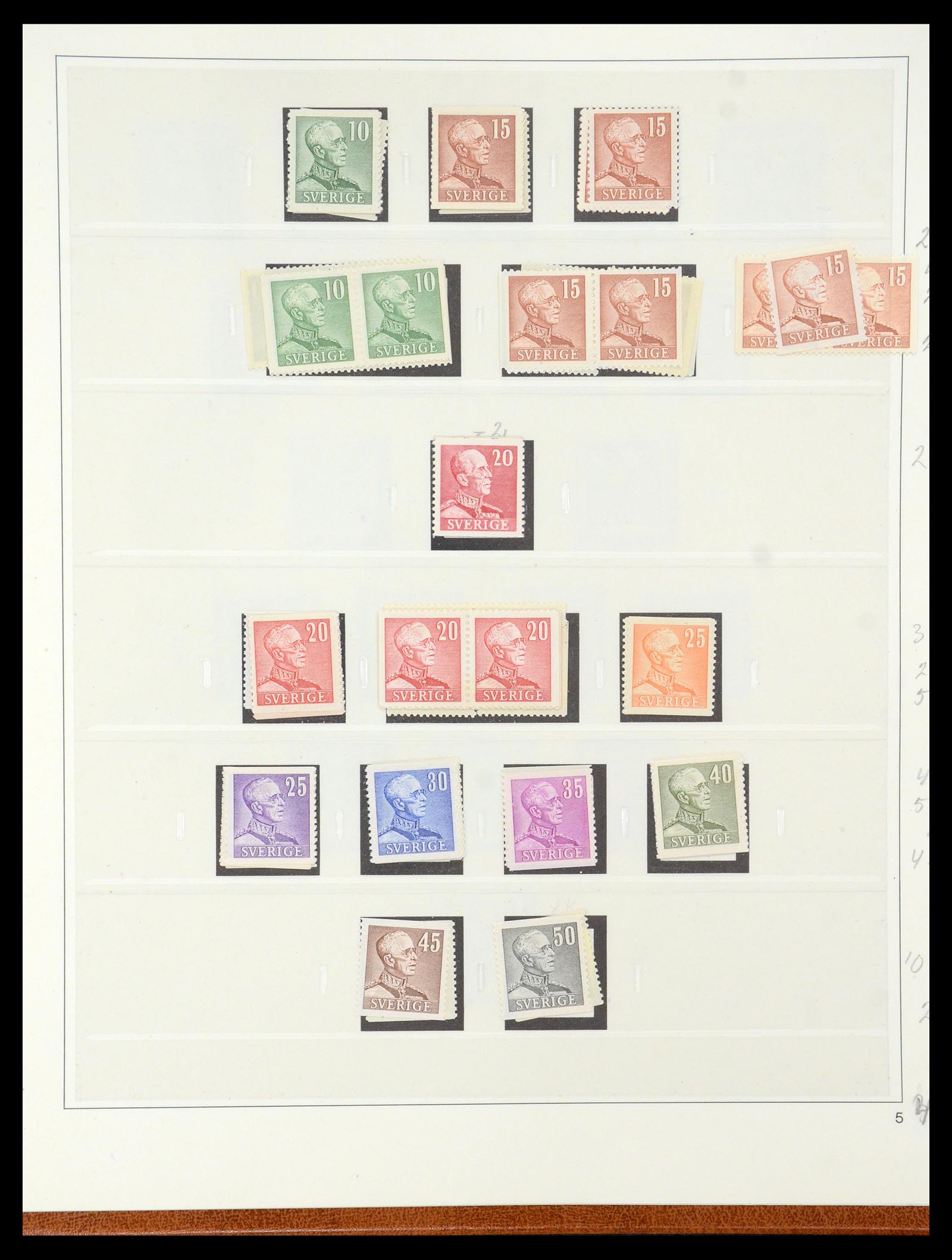 35663 027 - Postzegelverzameling 35663 Zweden 1872-2001.