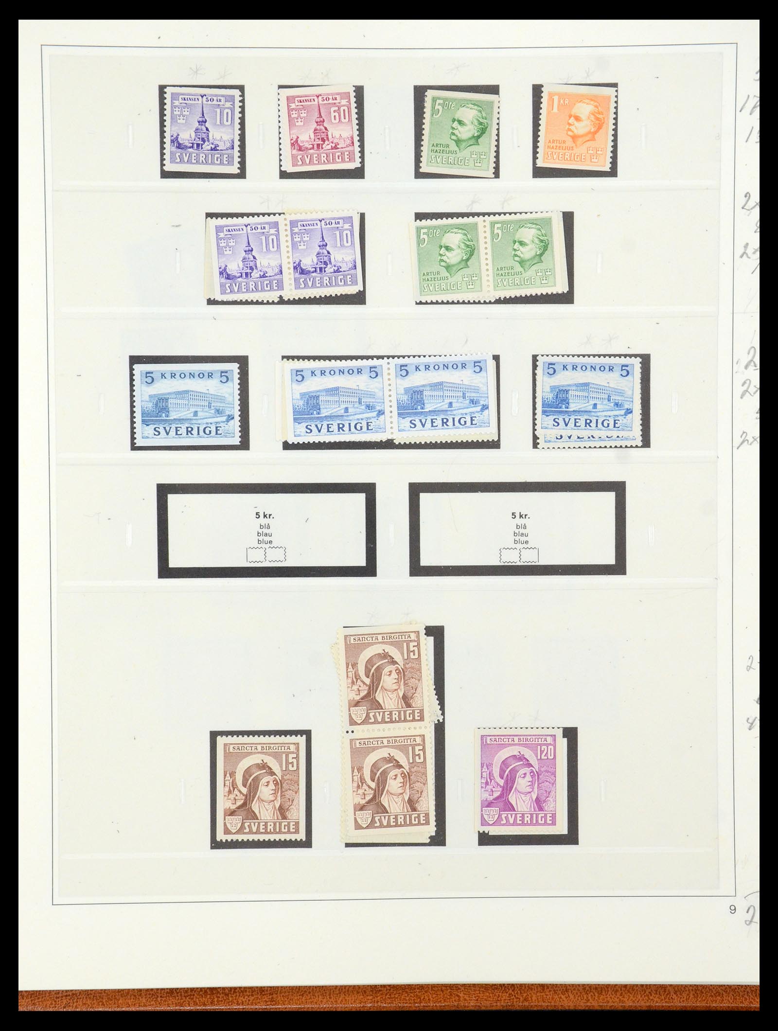 35663 031 - Postzegelverzameling 35663 Zweden 1872-2001.
