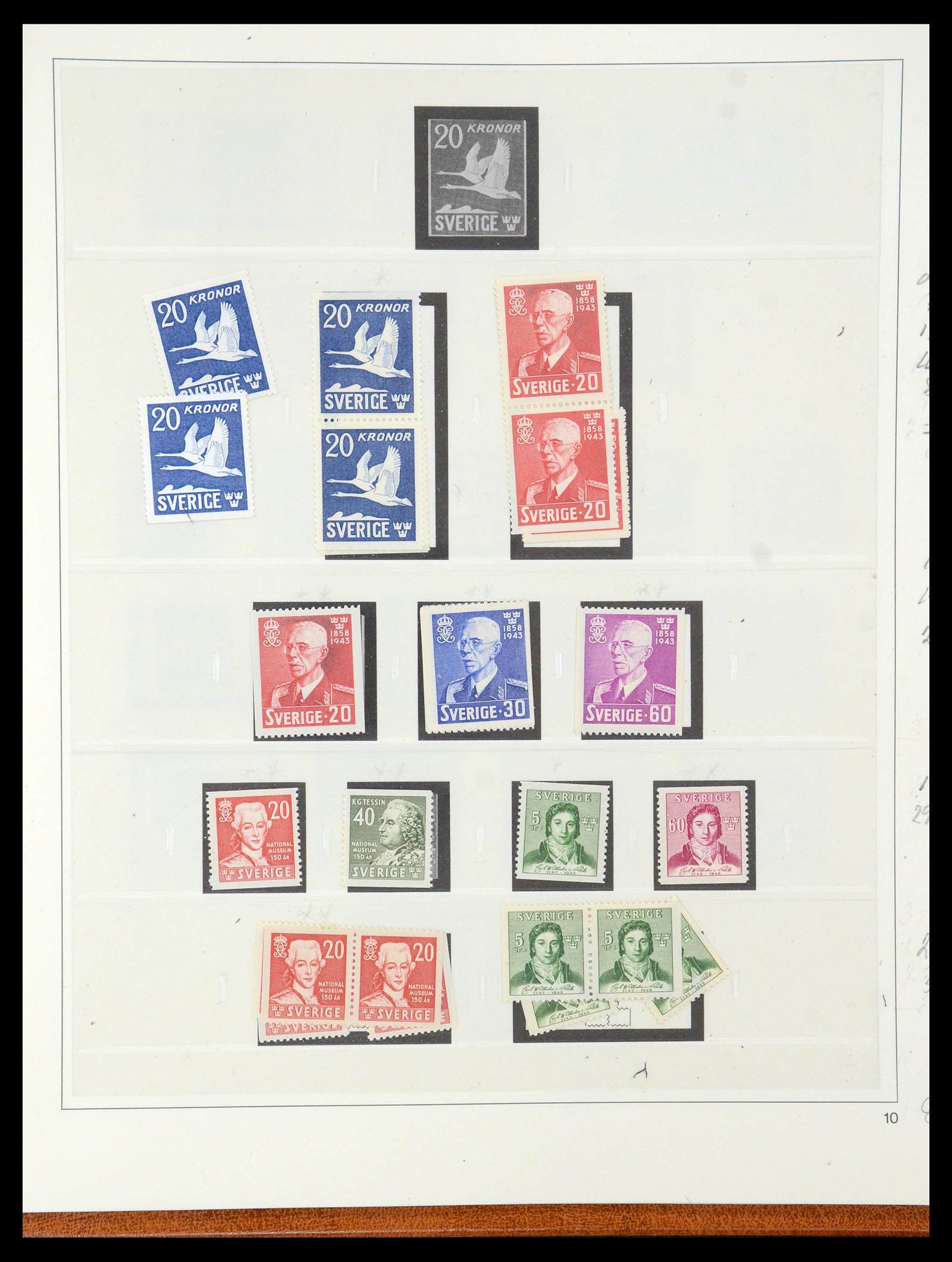 35663 032 - Postzegelverzameling 35663 Zweden 1872-2001.