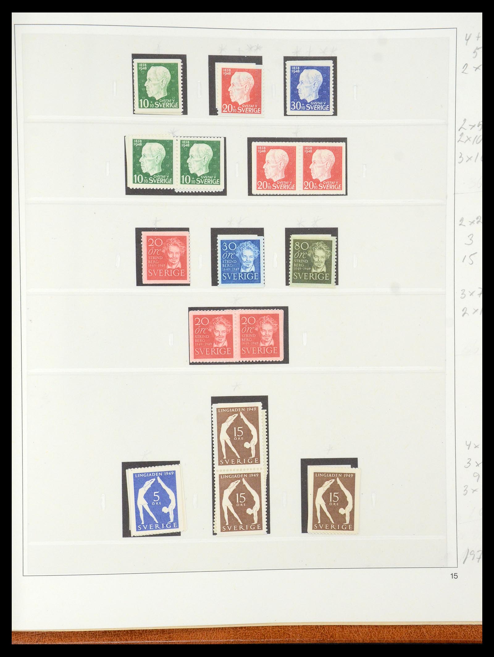 35663 037 - Postzegelverzameling 35663 Zweden 1872-2001.