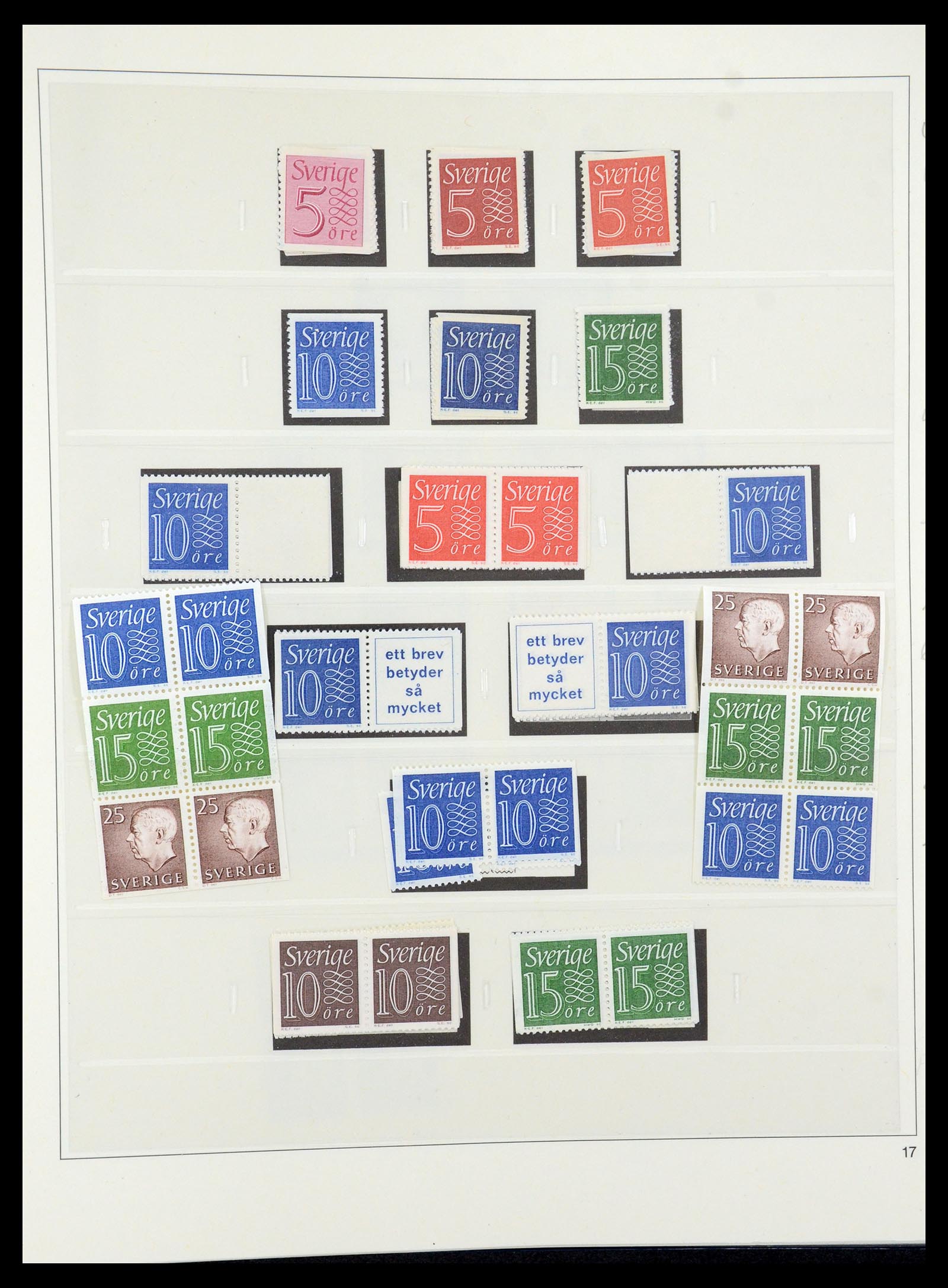 35663 039 - Postzegelverzameling 35663 Zweden 1872-2001.