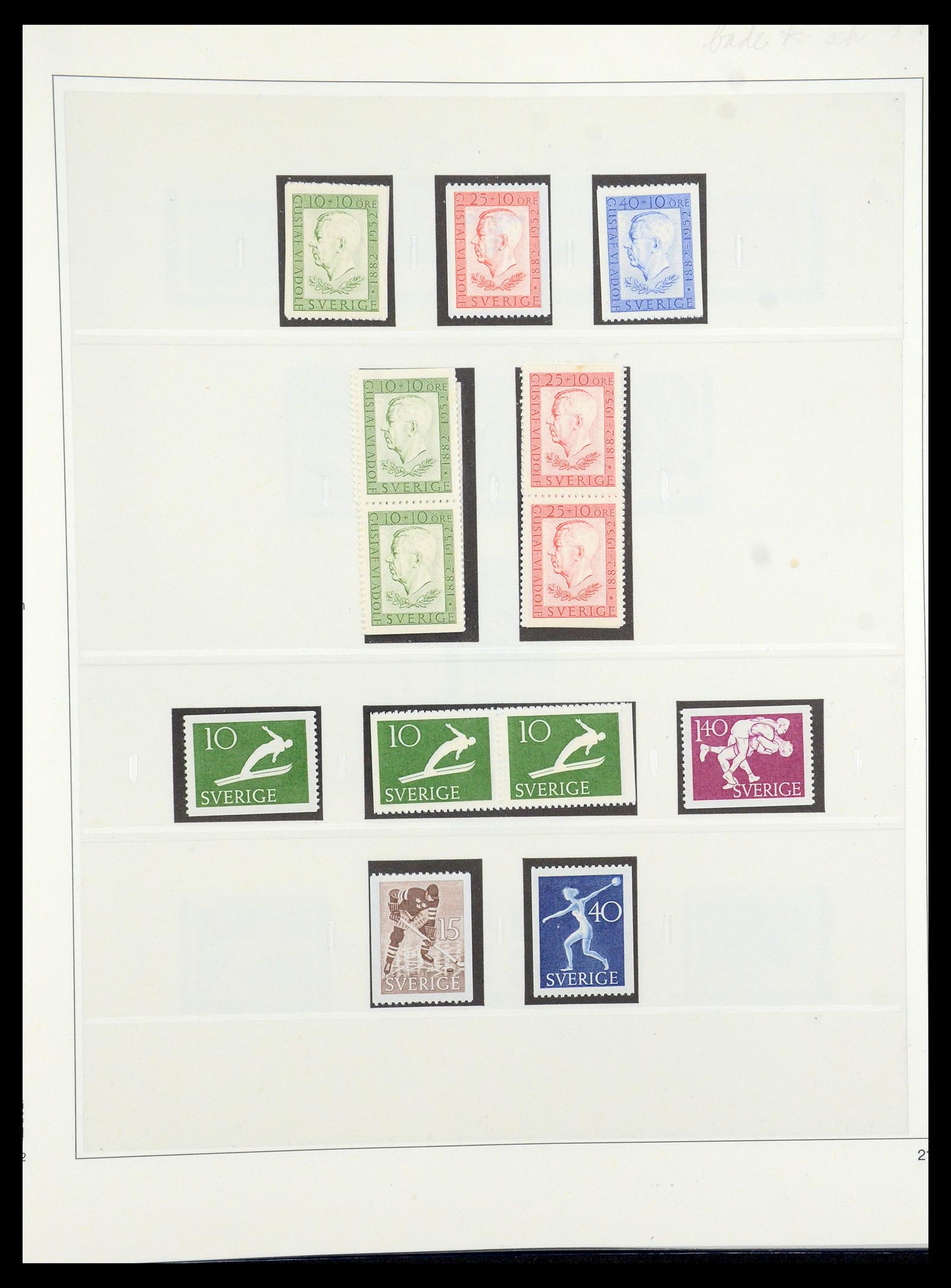 35663 043 - Postzegelverzameling 35663 Zweden 1872-2001.