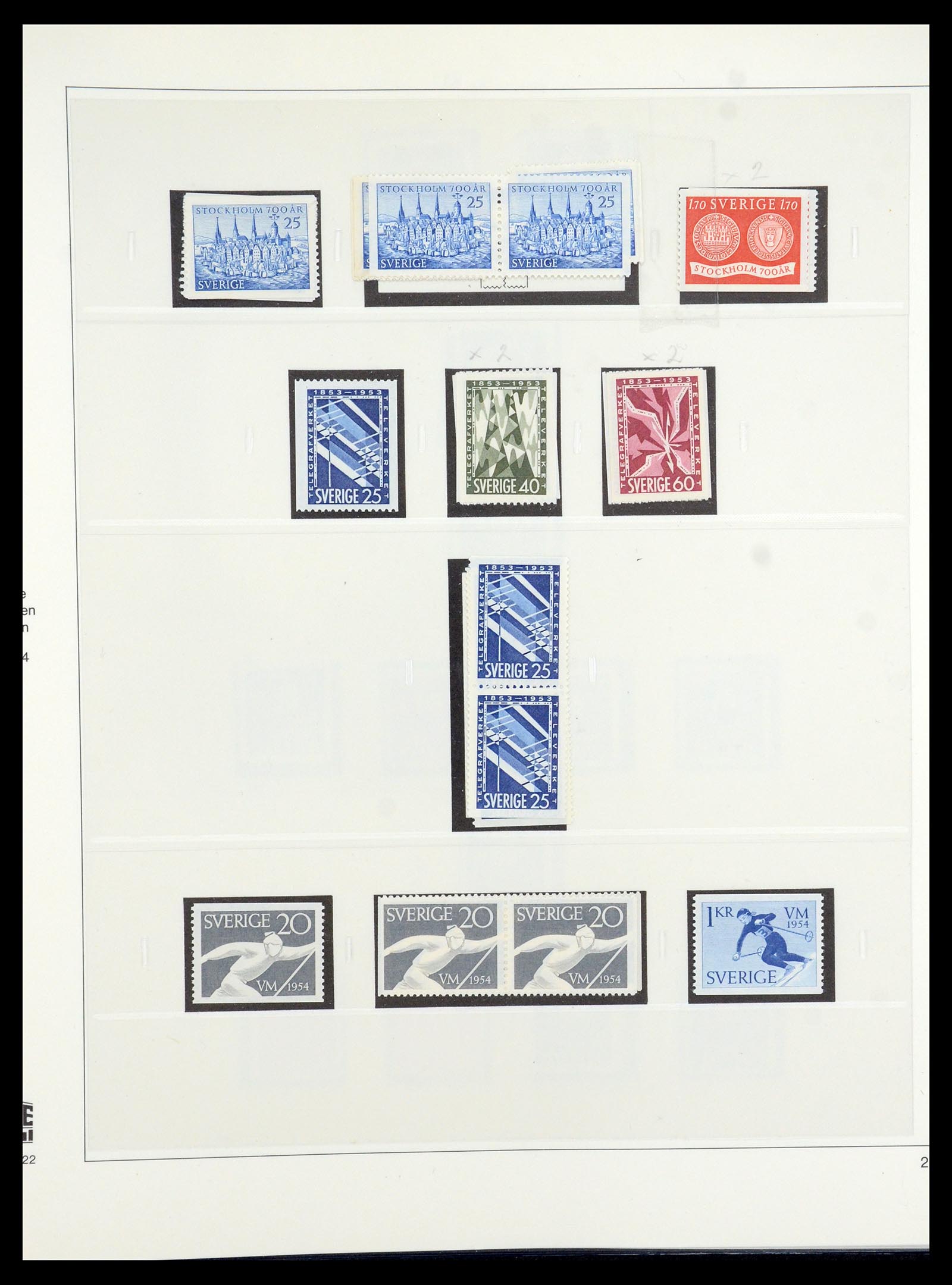 35663 044 - Postzegelverzameling 35663 Zweden 1872-2001.