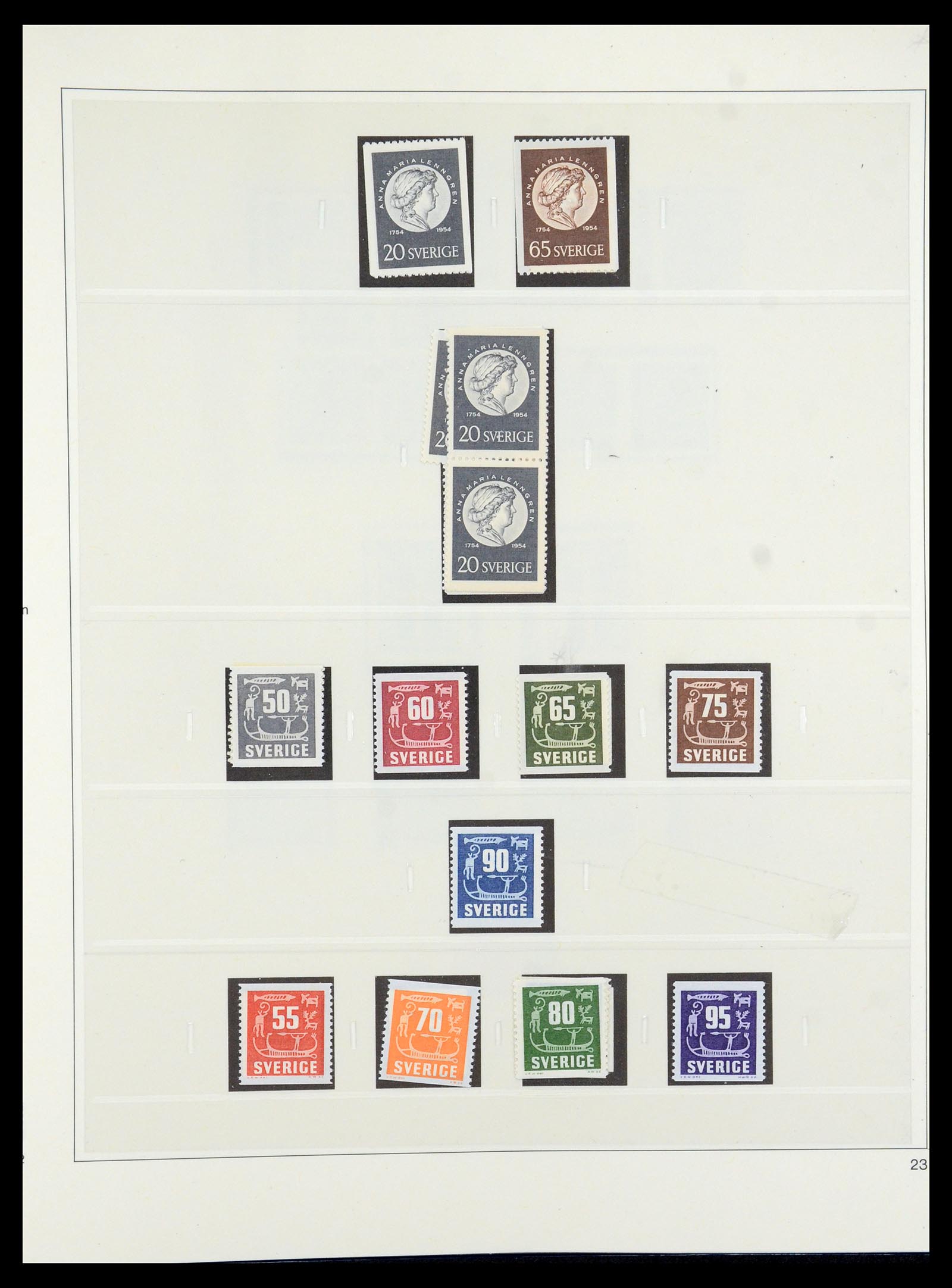 35663 045 - Postzegelverzameling 35663 Zweden 1872-2001.