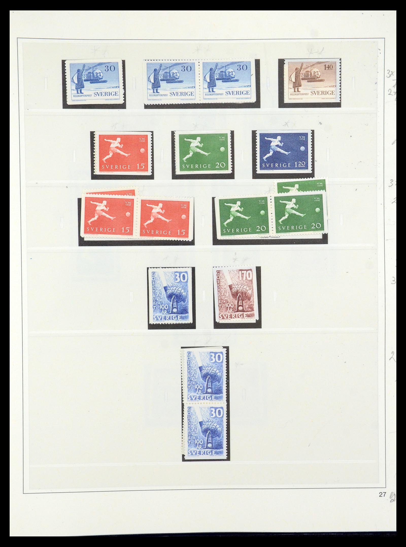 35663 049 - Postzegelverzameling 35663 Zweden 1872-2001.