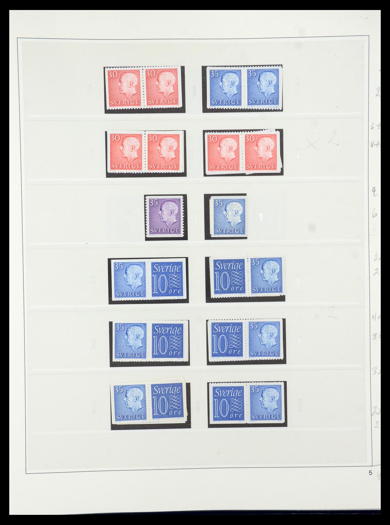 35663 056 - Postzegelverzameling 35663 Zweden 1872-2001.