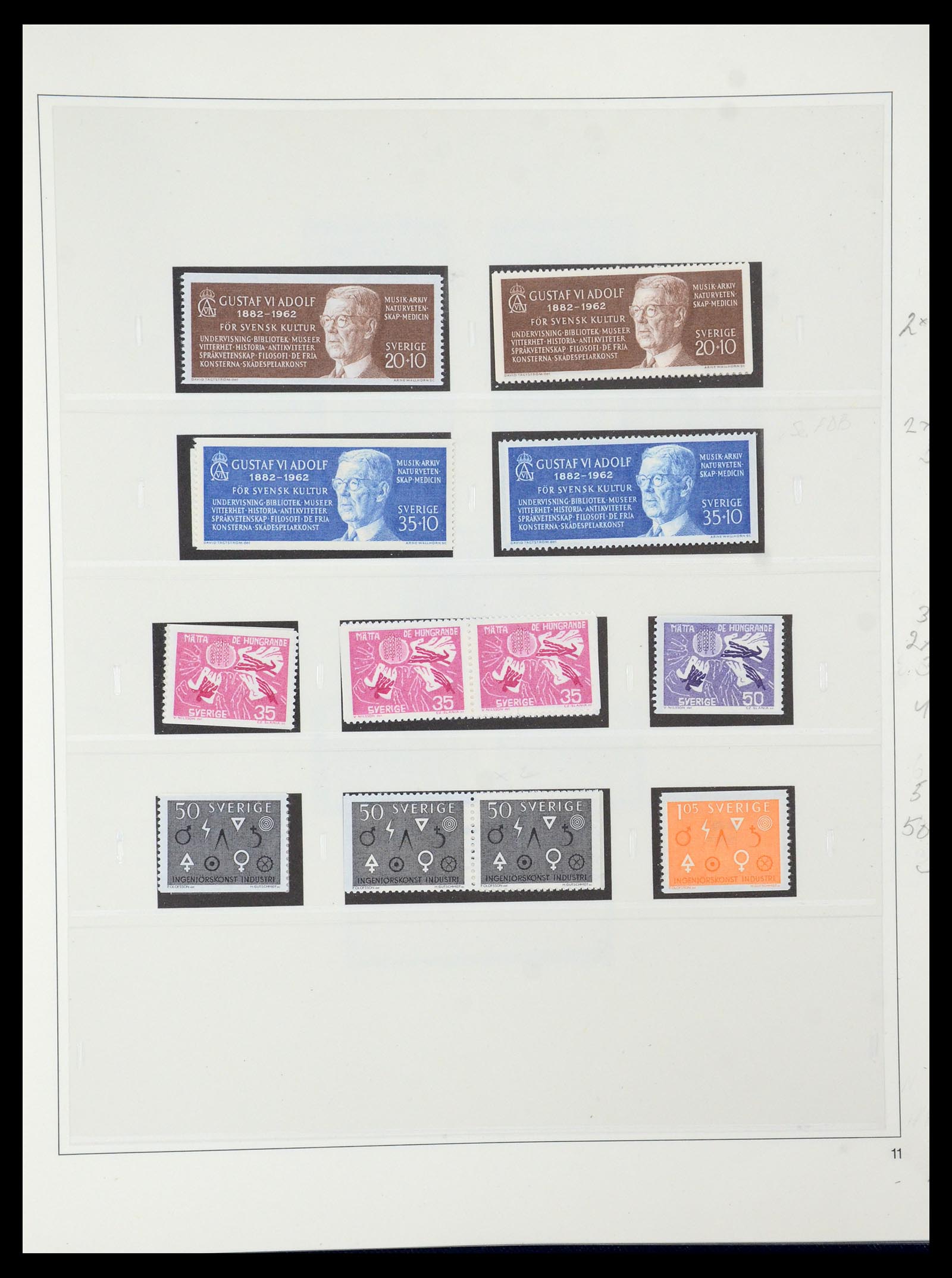 35663 062 - Postzegelverzameling 35663 Zweden 1872-2001.