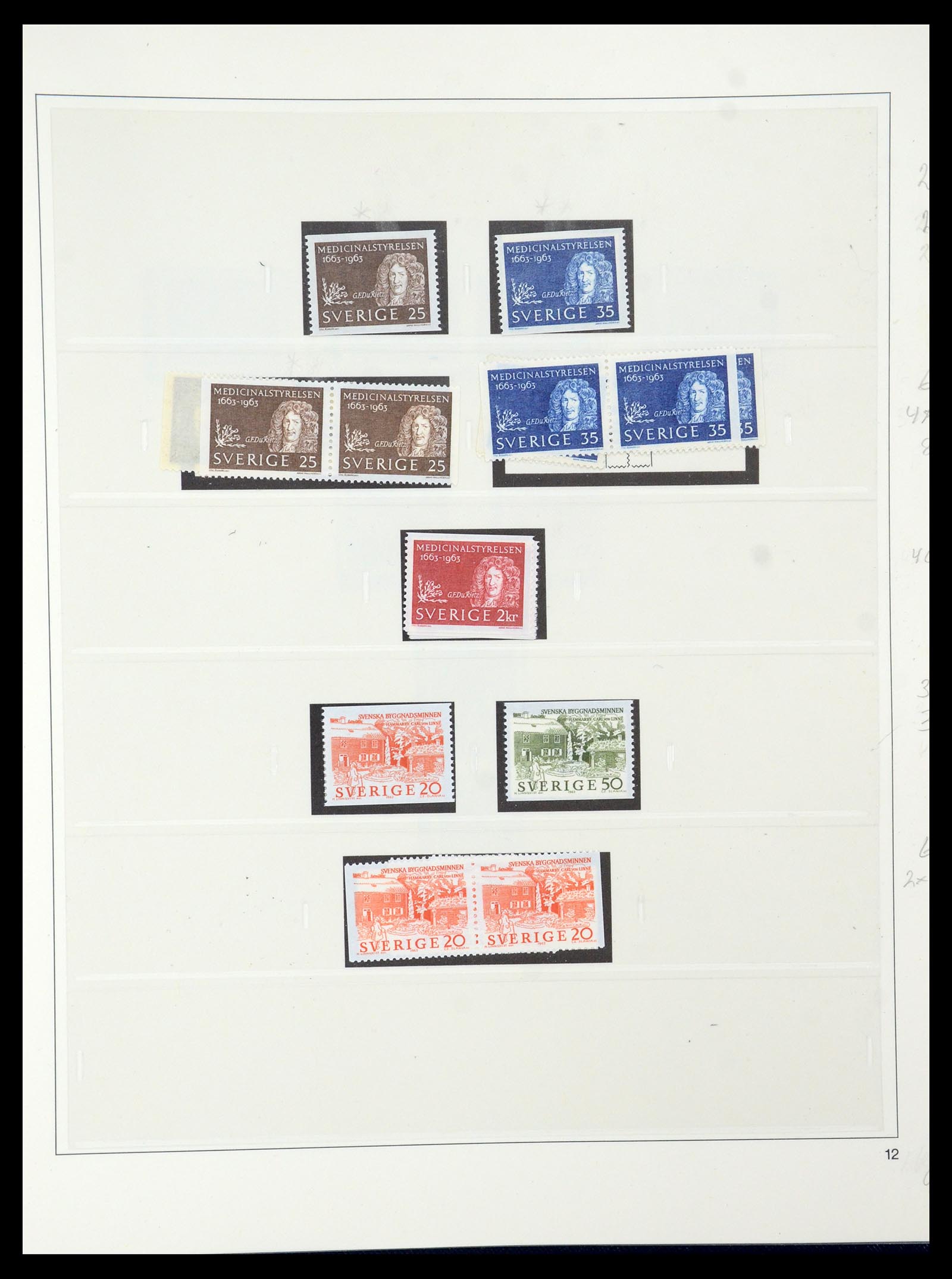 35663 063 - Postzegelverzameling 35663 Zweden 1872-2001.