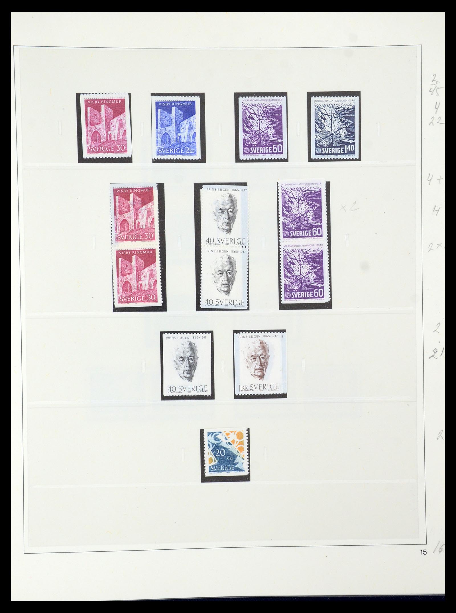 35663 066 - Postzegelverzameling 35663 Zweden 1872-2001.