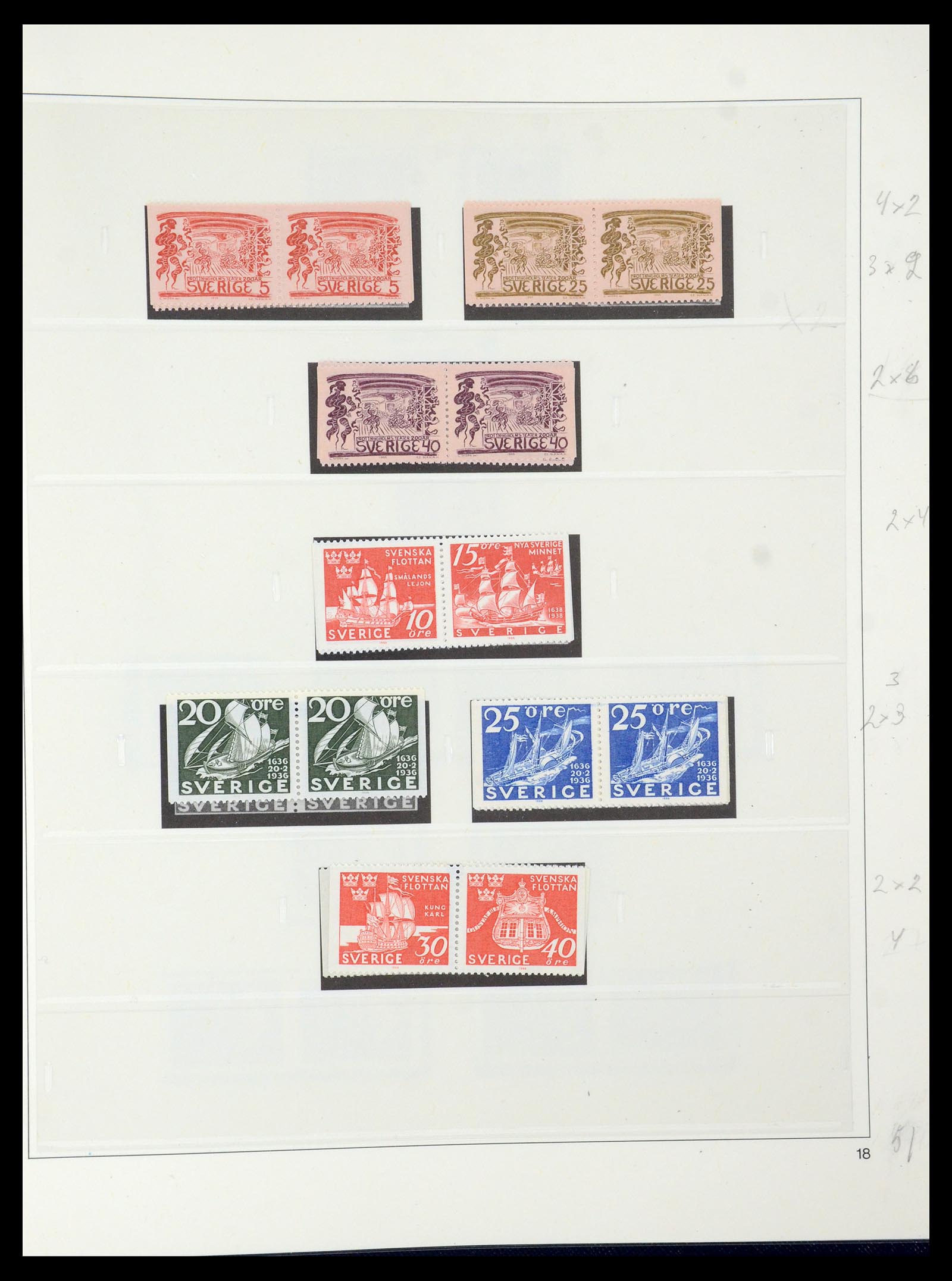 35663 069 - Stamp Collection 35663 Sweden 1872-2001.