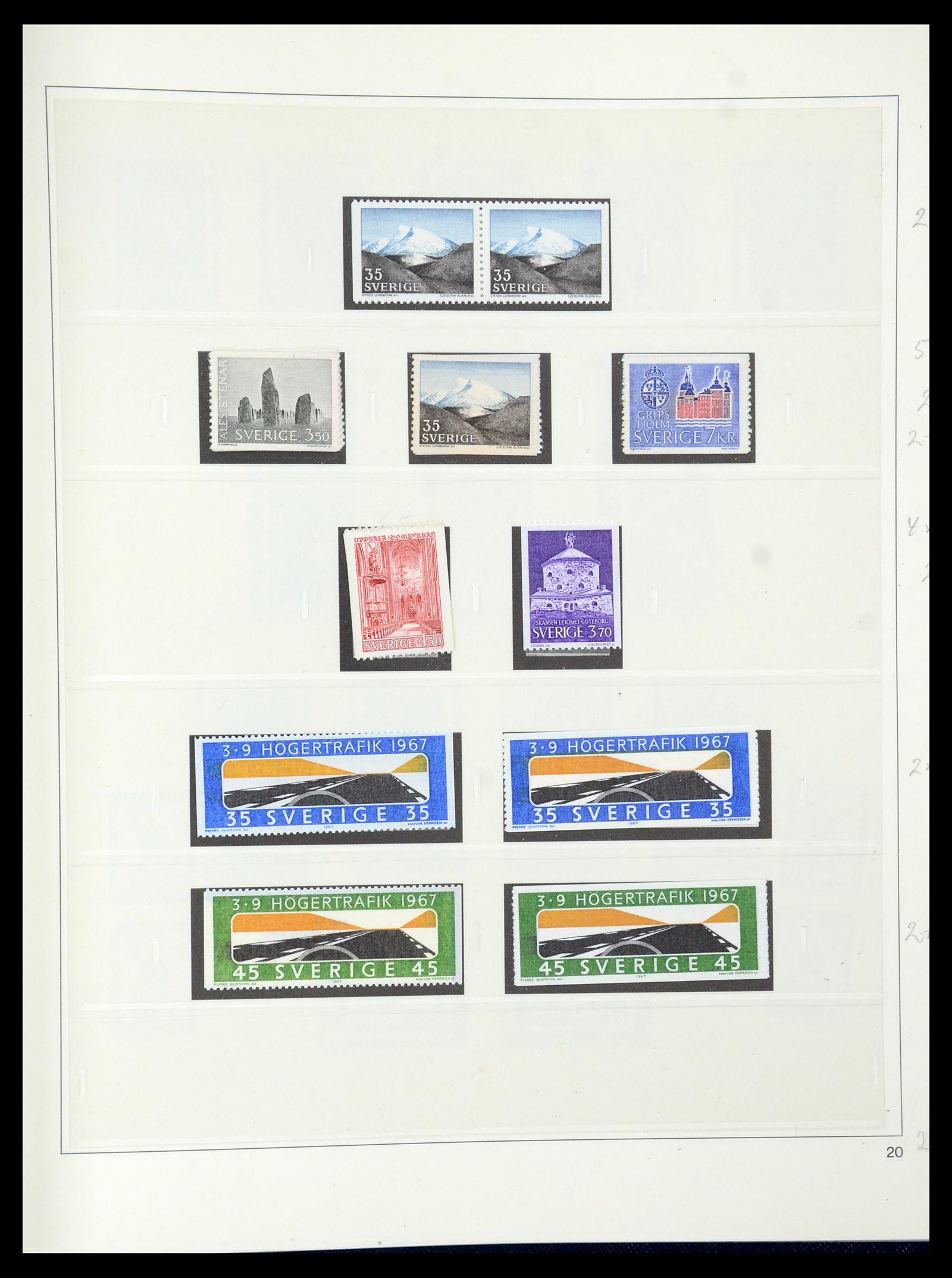 35663 071 - Postzegelverzameling 35663 Zweden 1872-2001.