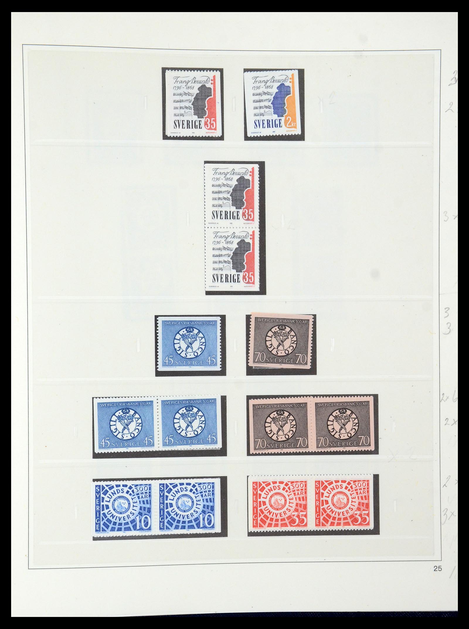 35663 076 - Postzegelverzameling 35663 Zweden 1872-2001.