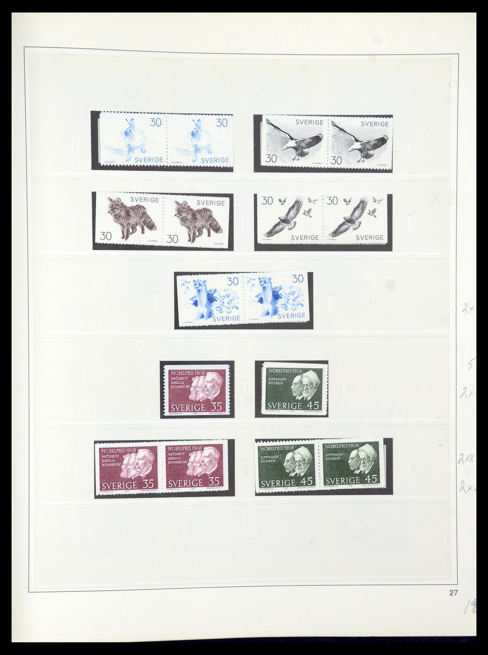 35663 078 - Postzegelverzameling 35663 Zweden 1872-2001.
