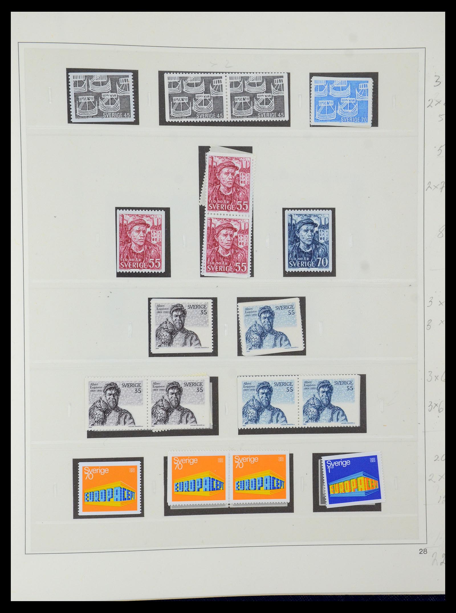 35663 079 - Postzegelverzameling 35663 Zweden 1872-2001.