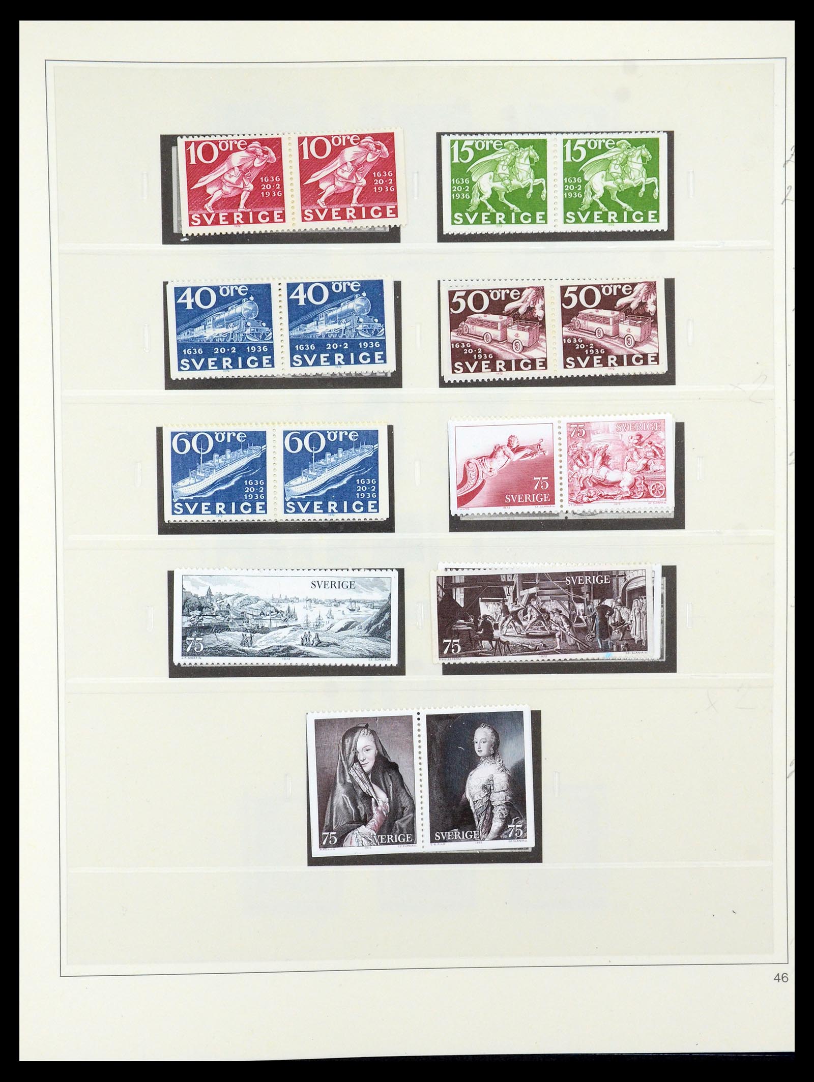 35663 097 - Stamp Collection 35663 Sweden 1872-2001.