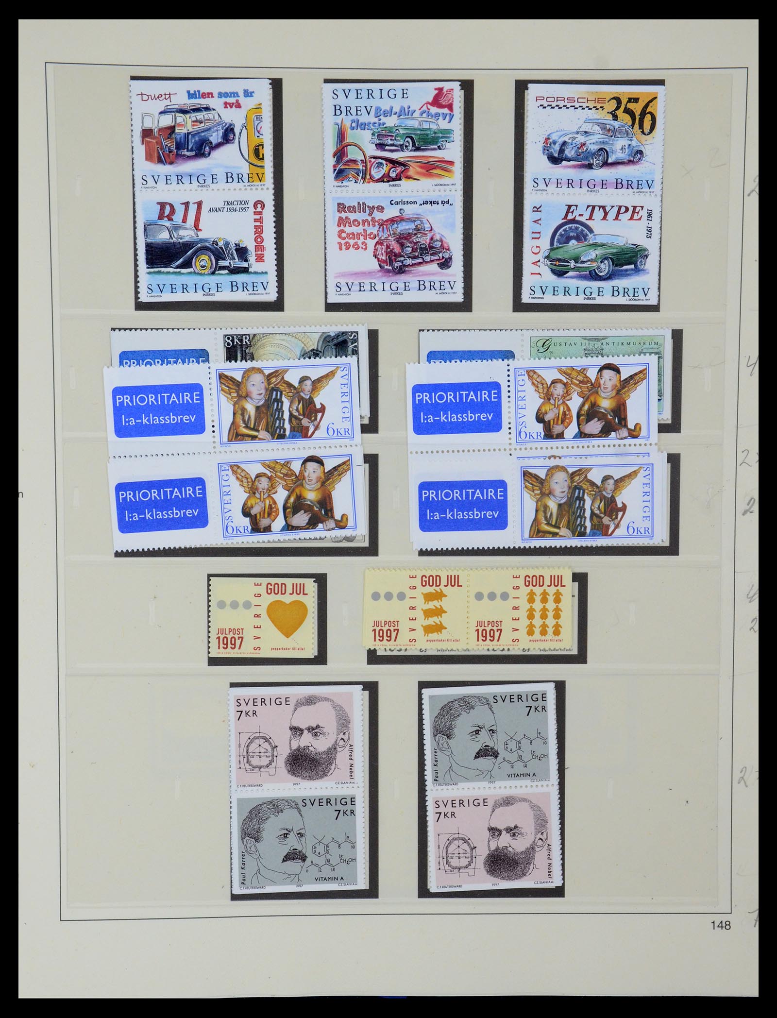 35663 262 - Postzegelverzameling 35663 Zweden 1872-2001.