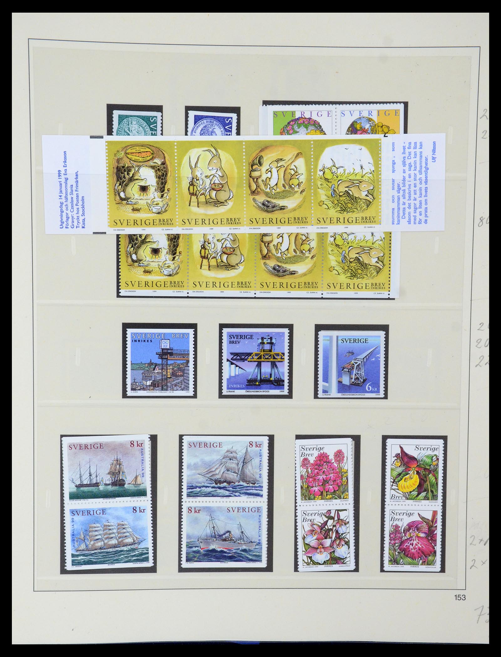 35663 272 - Postzegelverzameling 35663 Zweden 1872-2001.