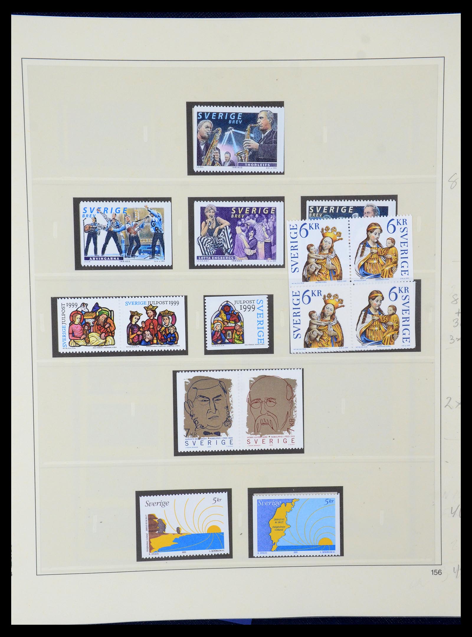 35663 278 - Postzegelverzameling 35663 Zweden 1872-2001.