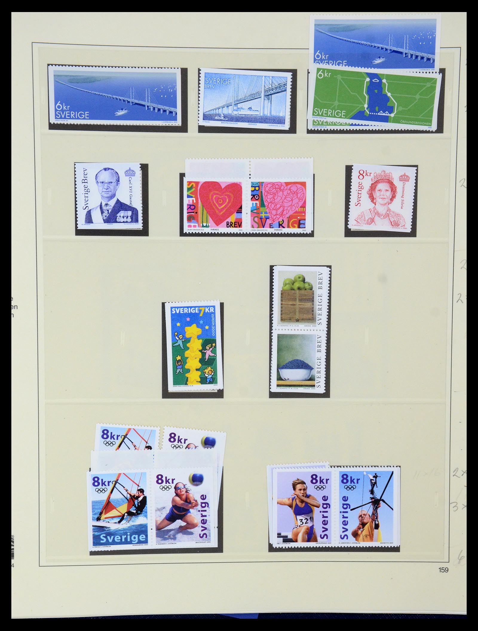 35663 283 - Postzegelverzameling 35663 Zweden 1872-2001.