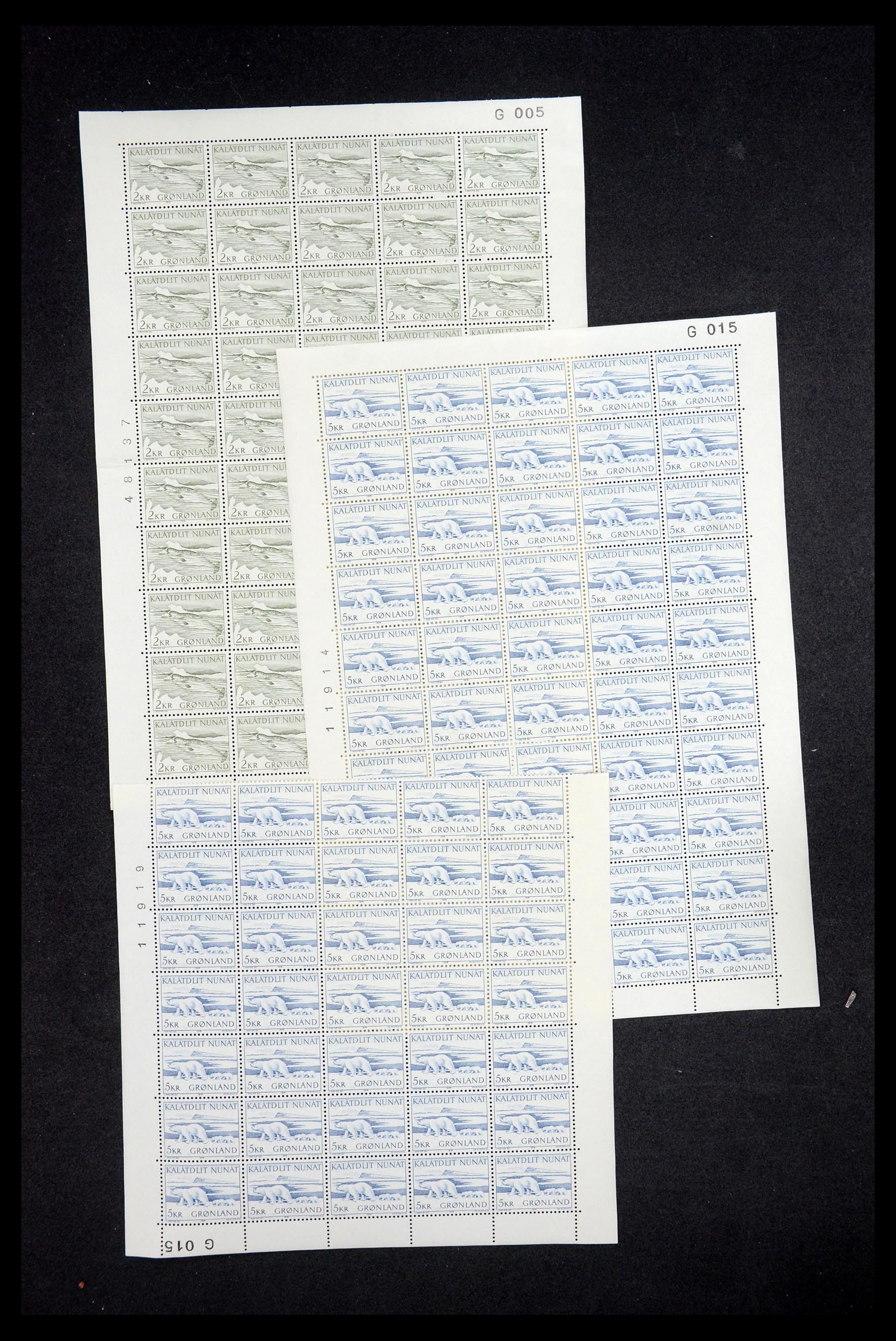 35664 017 - Postzegelverzameling 35664 Groenland 1961-1977.
