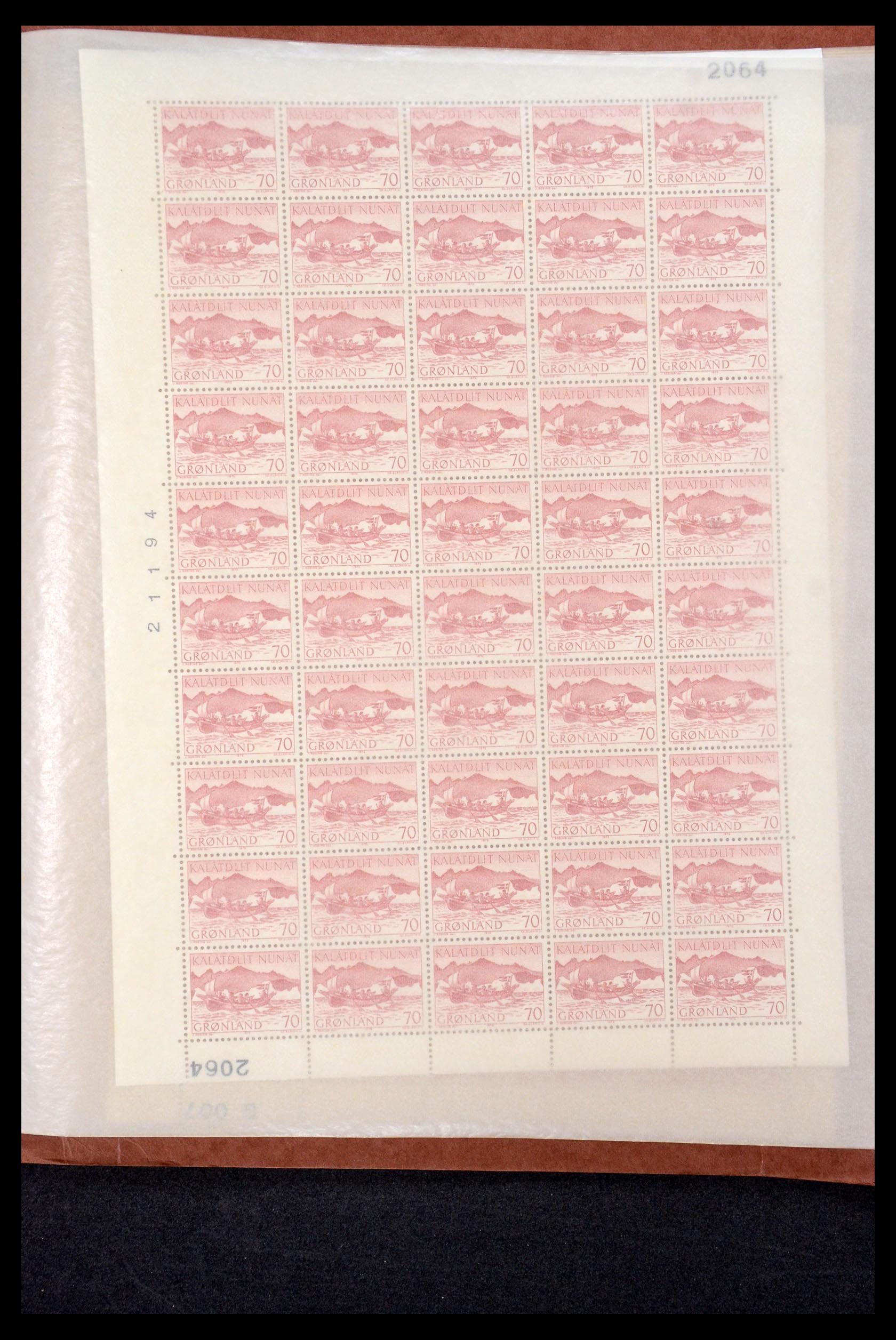 35664 033 - Postzegelverzameling 35664 Groenland 1961-1977.