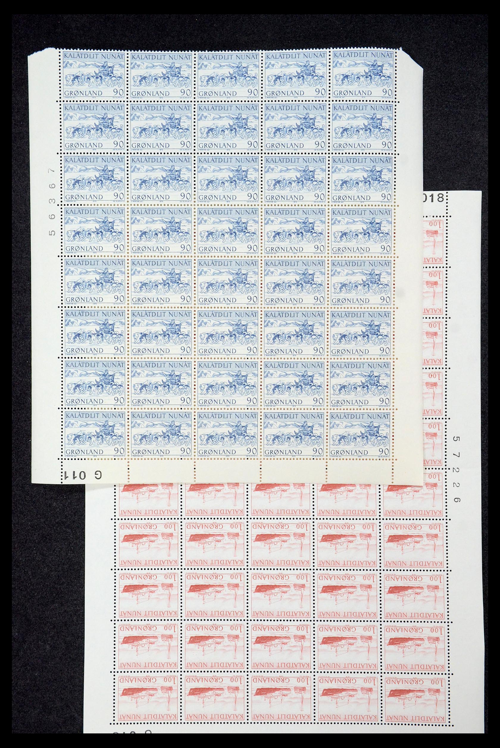 35664 052 - Postzegelverzameling 35664 Groenland 1961-1977.