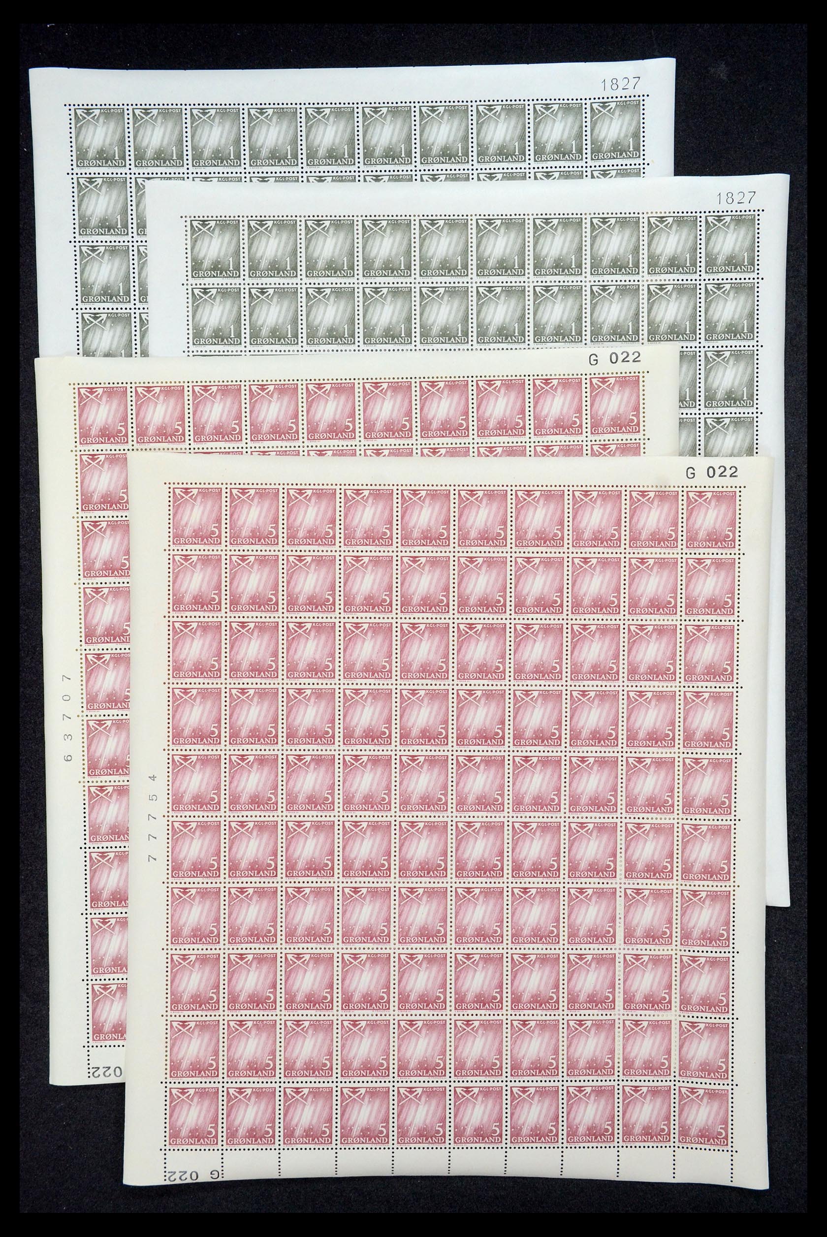 35664 072 - Postzegelverzameling 35664 Groenland 1961-1977.
