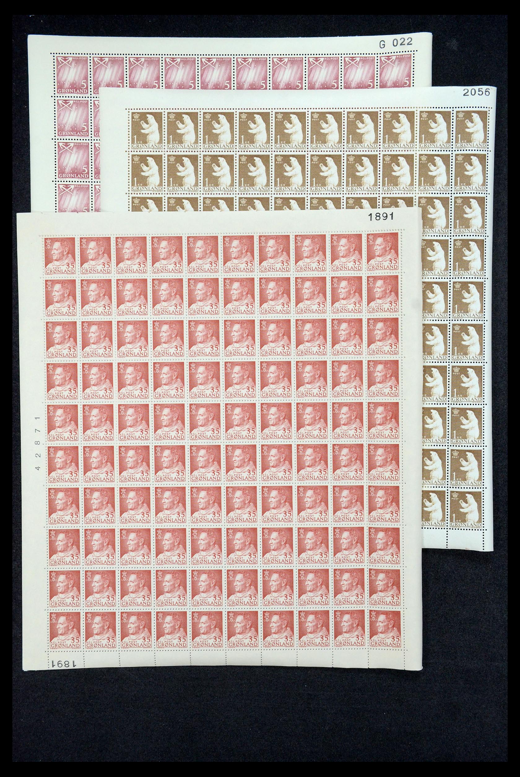 35664 075 - Postzegelverzameling 35664 Groenland 1961-1977.