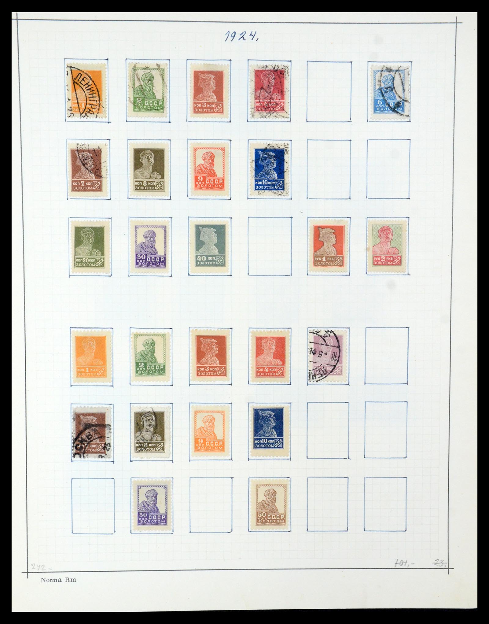 35665 015 - Postzegelverzameling 35665 Rusland 1918-1962.