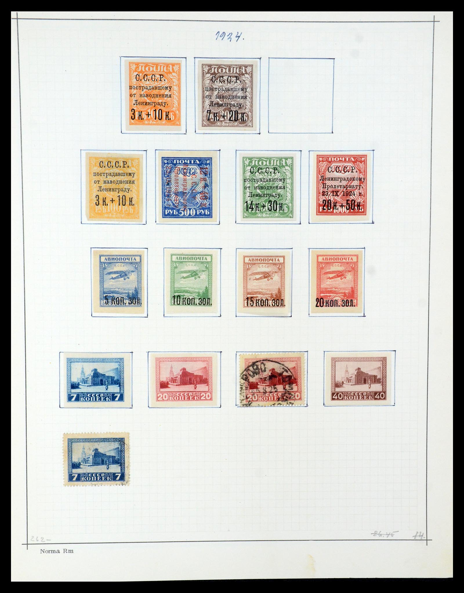 35665 016 - Postzegelverzameling 35665 Rusland 1918-1962.