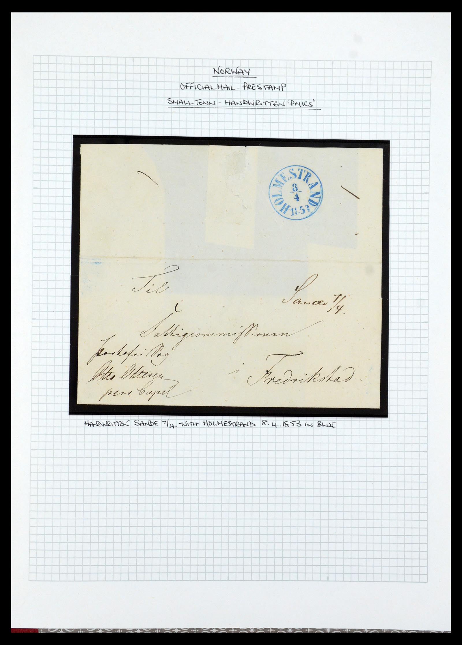 35667 011 - Postzegelverzameling 35667 Noorwegen dienst 1849-1982.