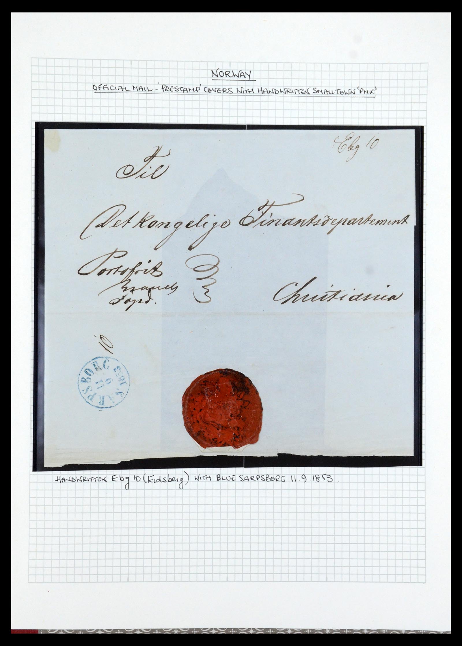 35667 013 - Postzegelverzameling 35667 Noorwegen dienst 1849-1982.