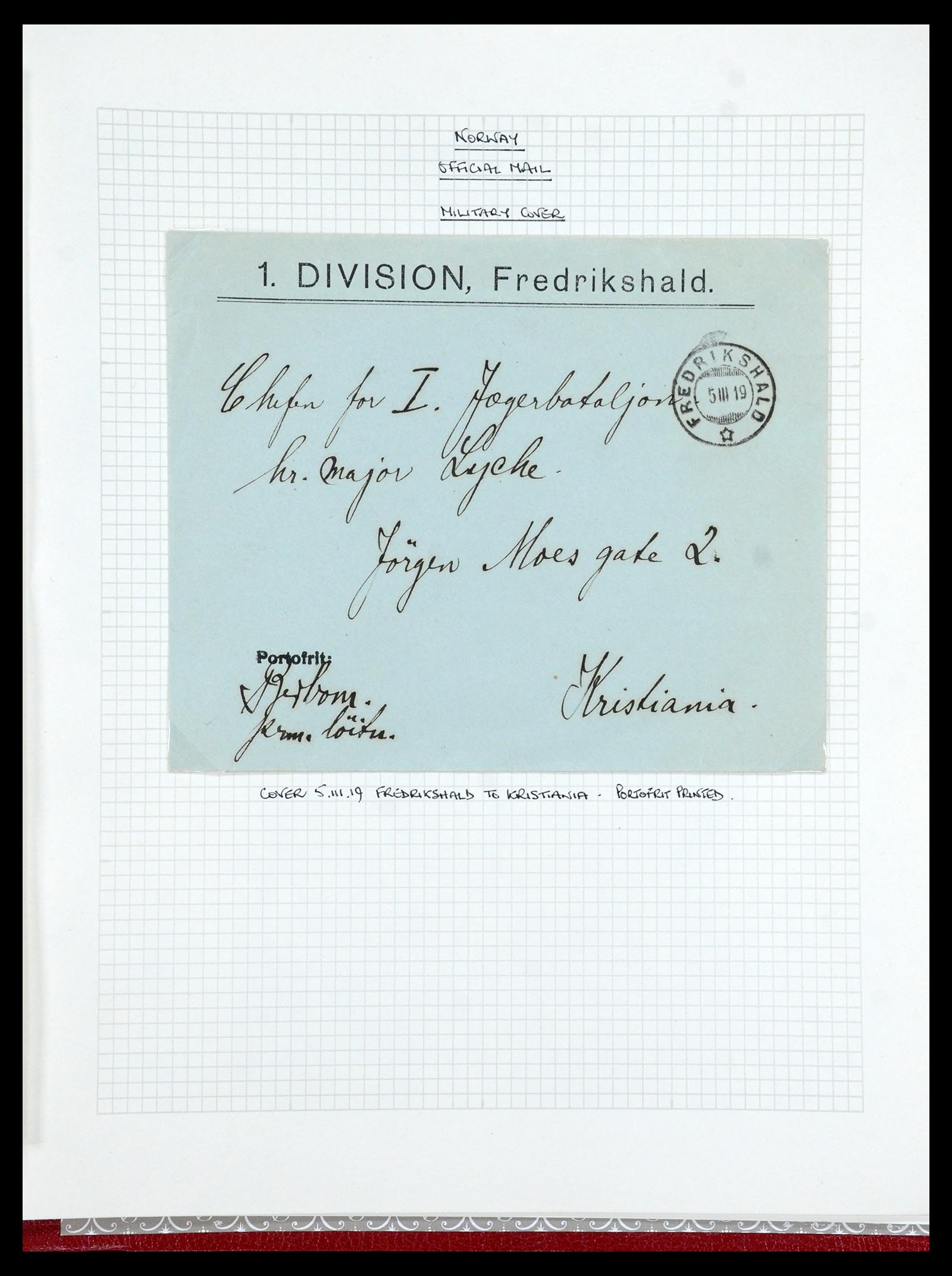 35667 053 - Postzegelverzameling 35667 Noorwegen dienst 1849-1982.