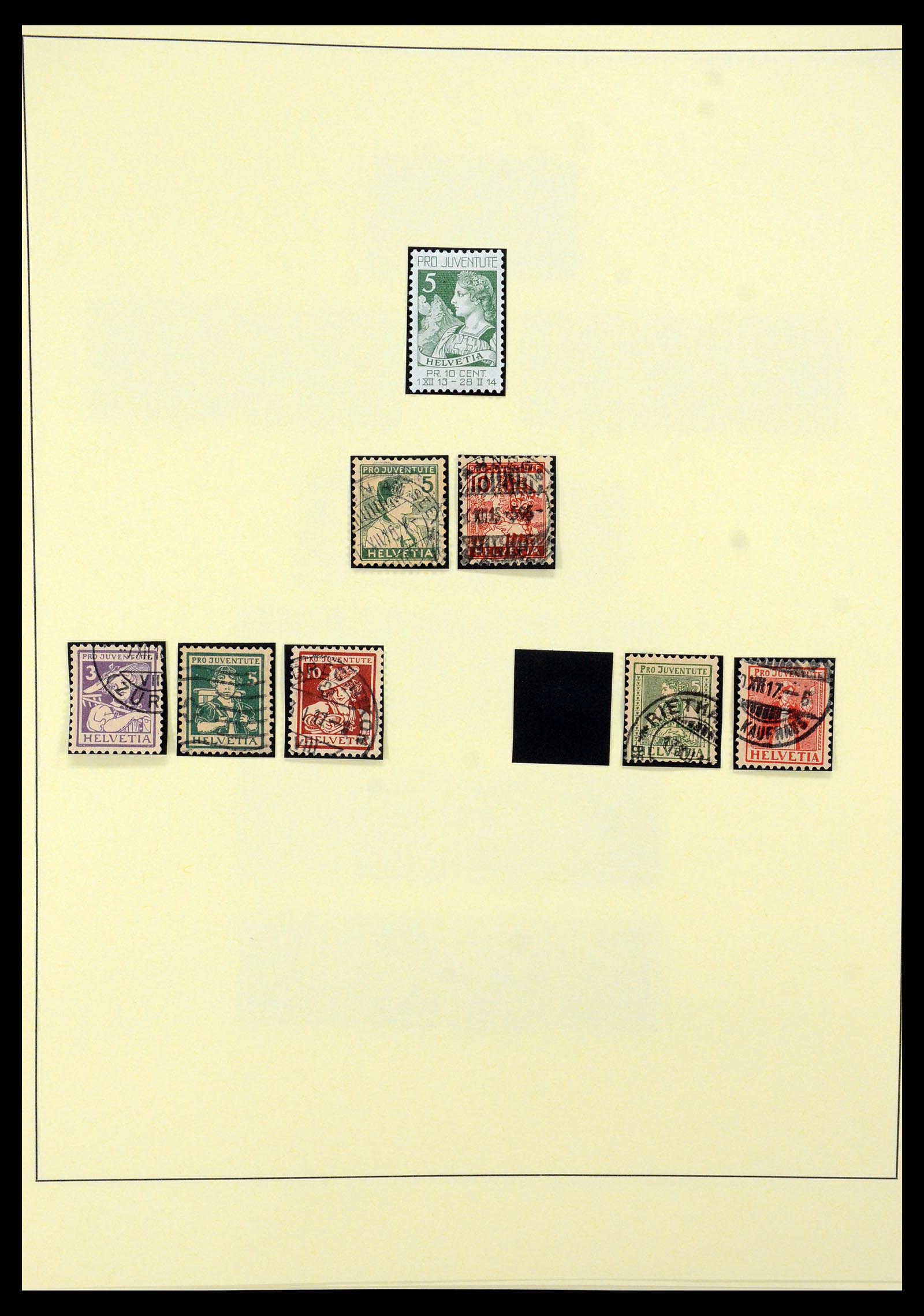 35668 001 - Stamp Collection 35668 Switzerland Pro Juventute and Pro Patria 1910-197
