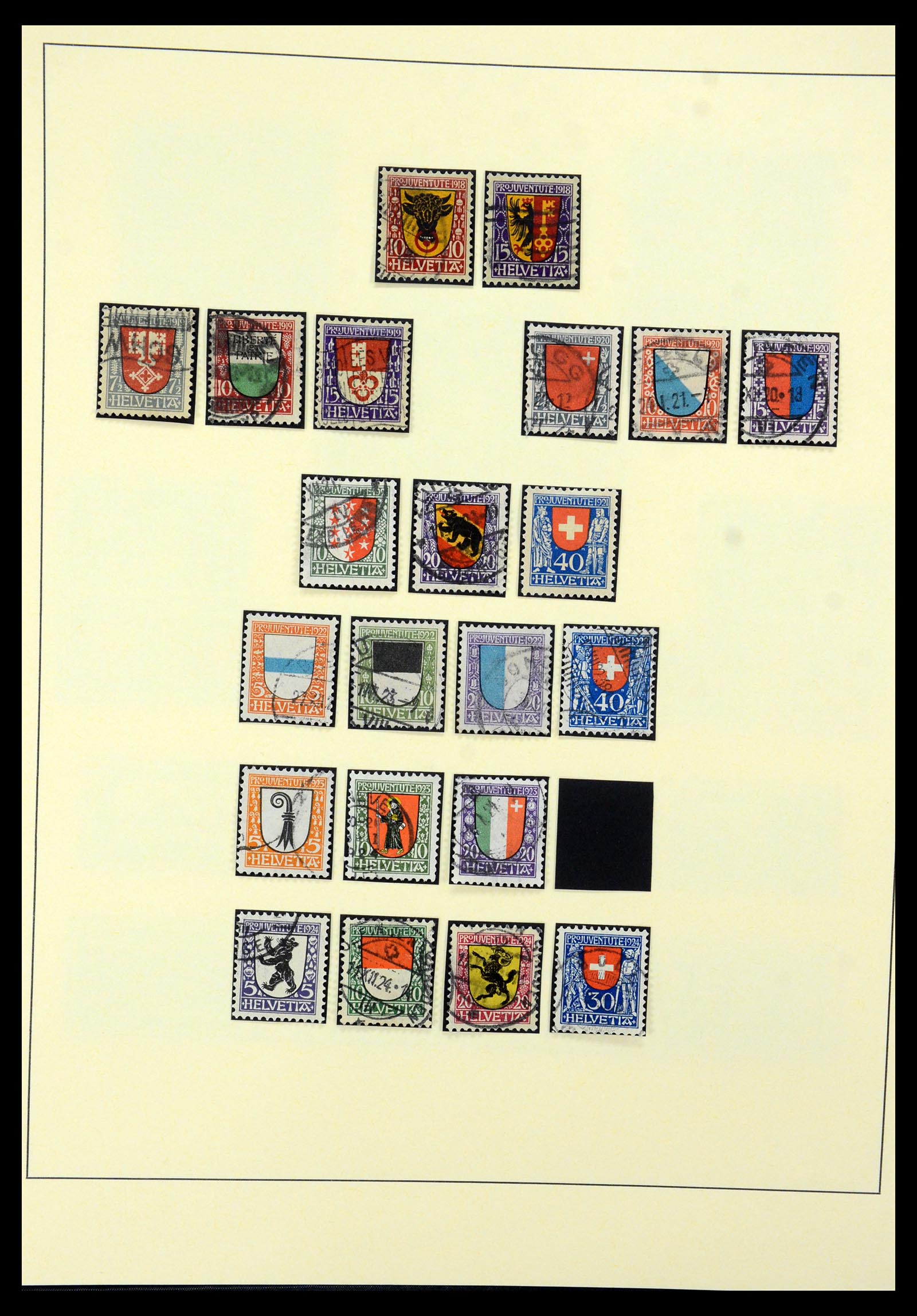 35668 002 - Stamp Collection 35668 Switzerland Pro Juventute and Pro Patria 1910-197
