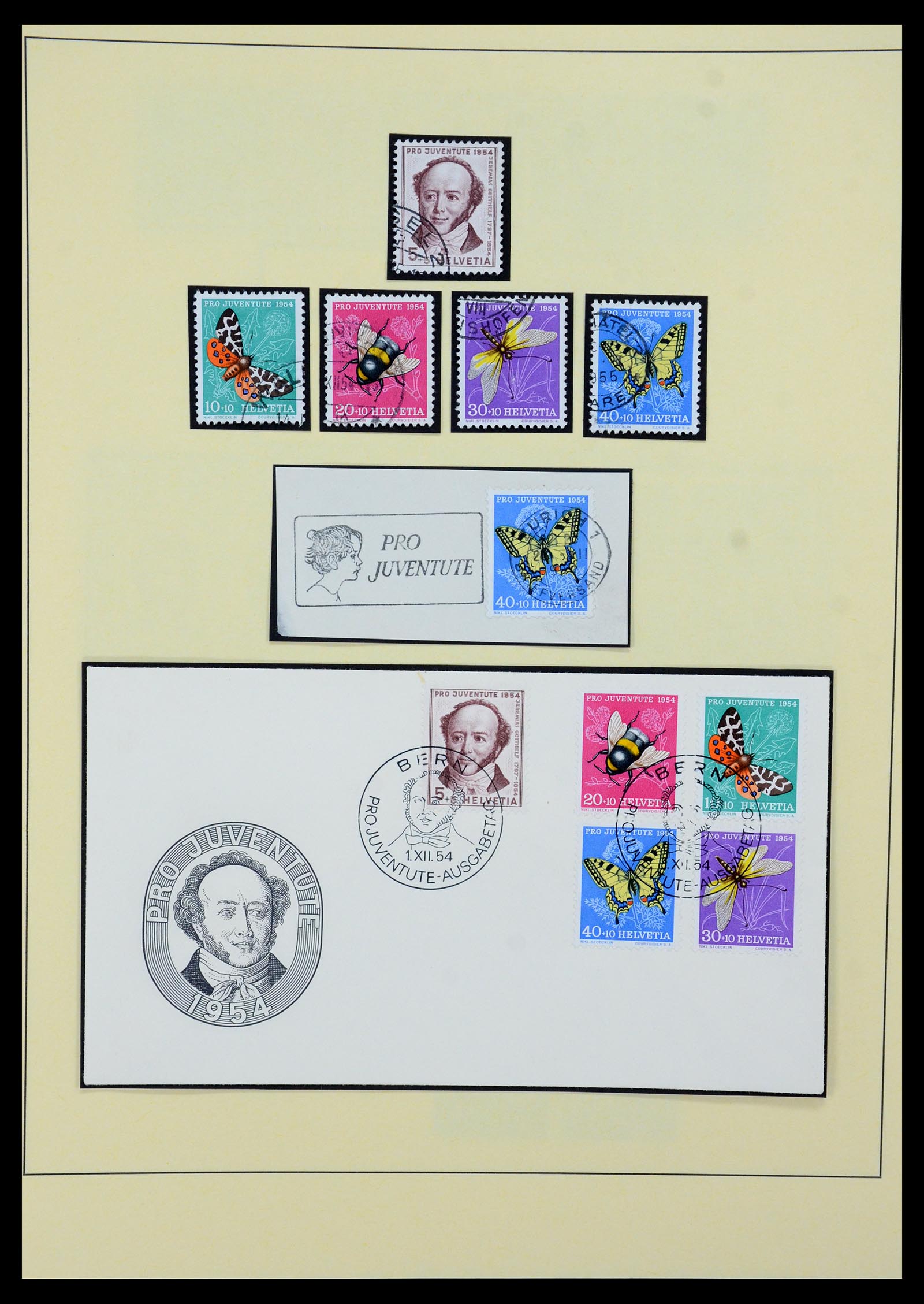 35668 010 - Stamp Collection 35668 Switzerland Pro Juventute and Pro Patria 1910-197