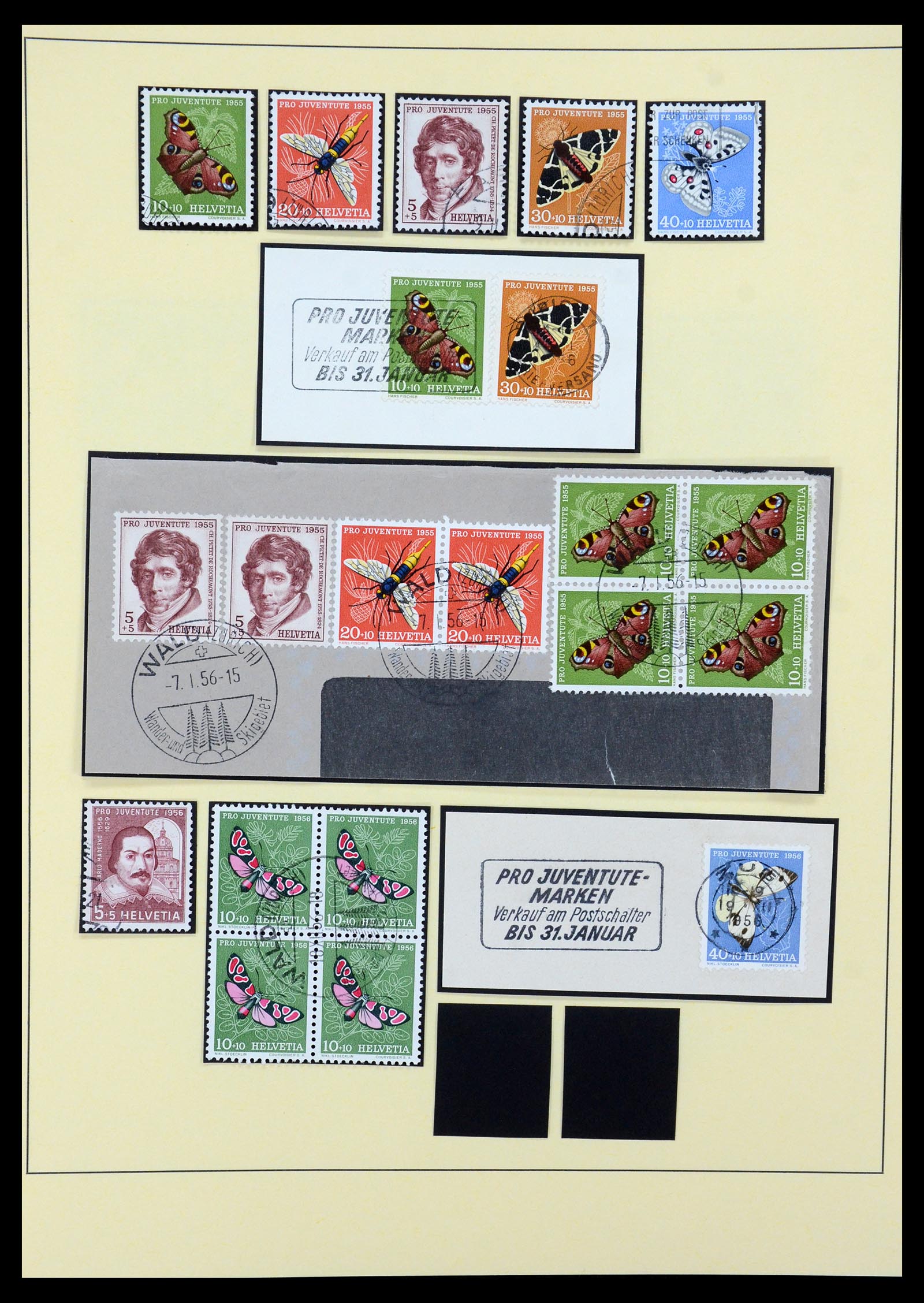 35668 011 - Stamp Collection 35668 Switzerland Pro Juventute and Pro Patria 1910-197