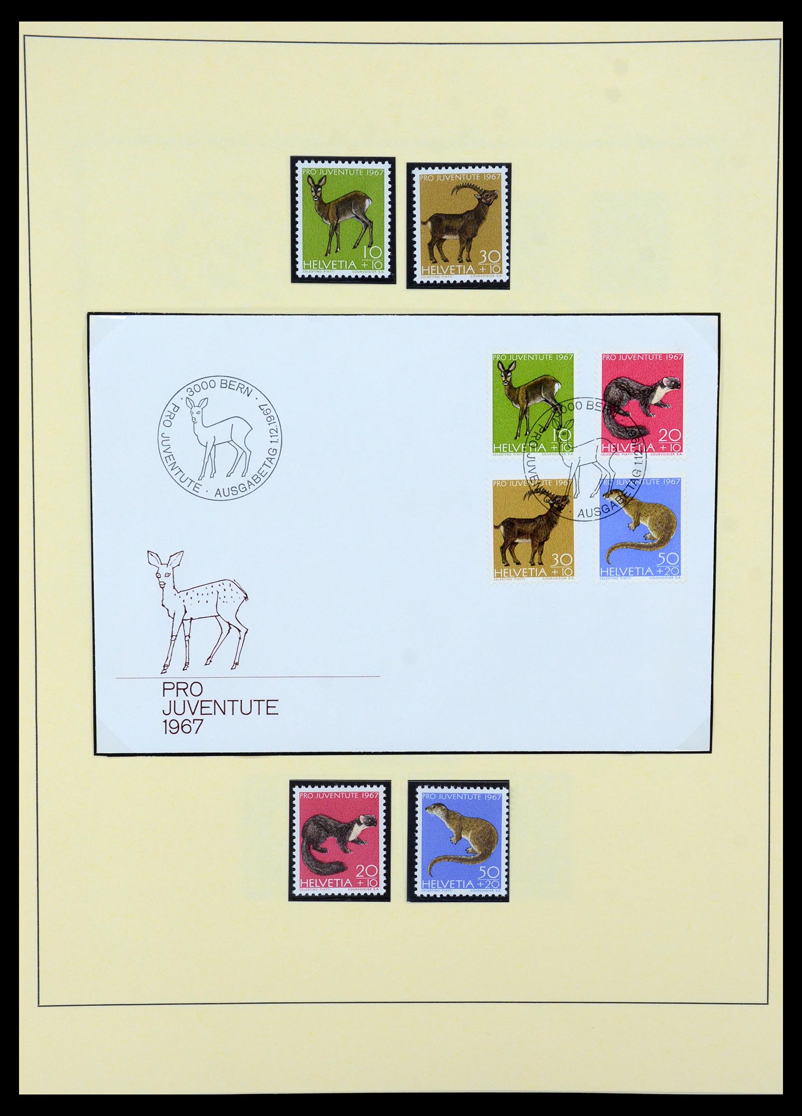 35668 025 - Stamp Collection 35668 Switzerland Pro Juventute and Pro Patria 1910-197