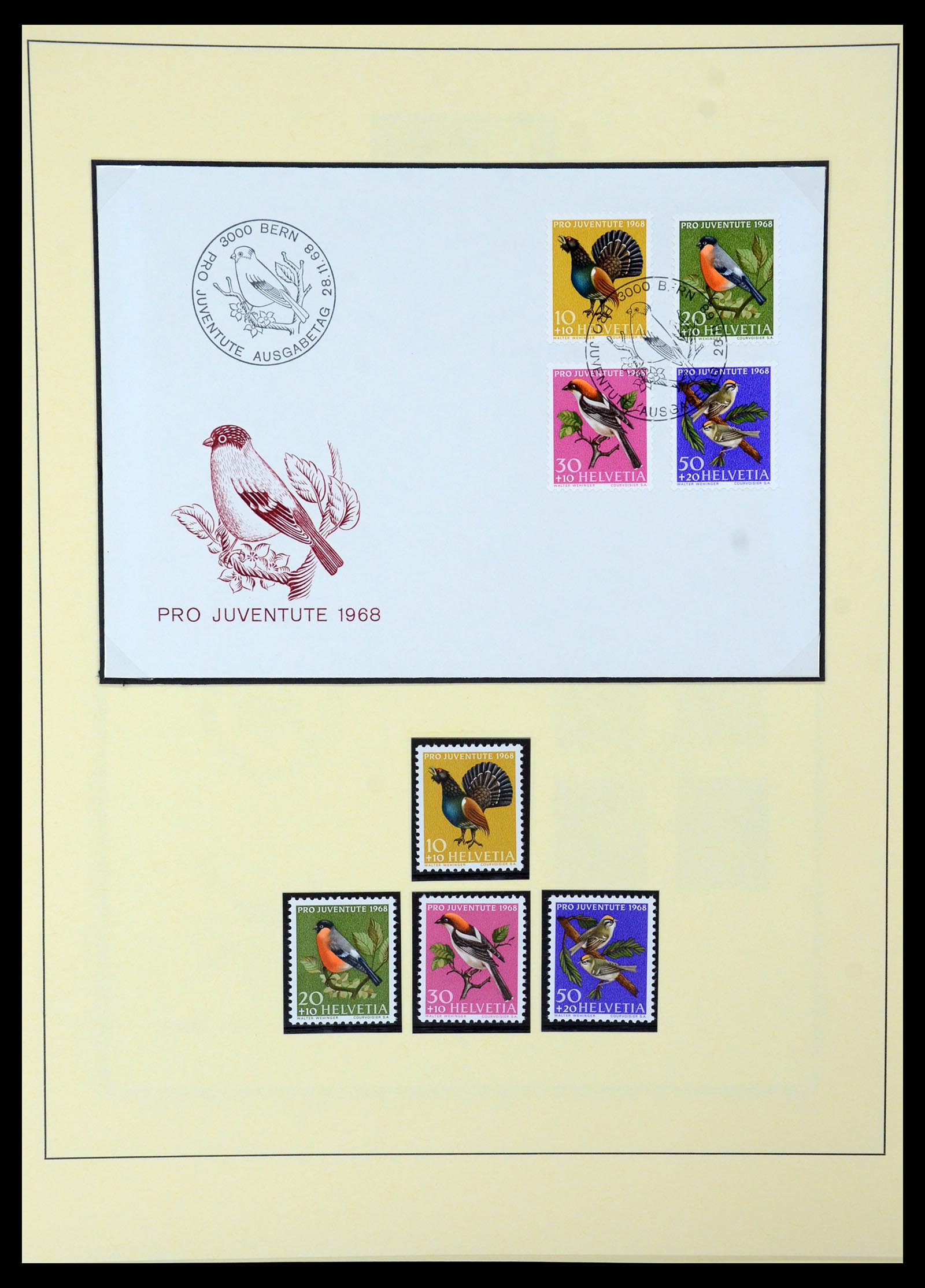 35668 026 - Stamp Collection 35668 Switzerland Pro Juventute and Pro Patria 1910-197