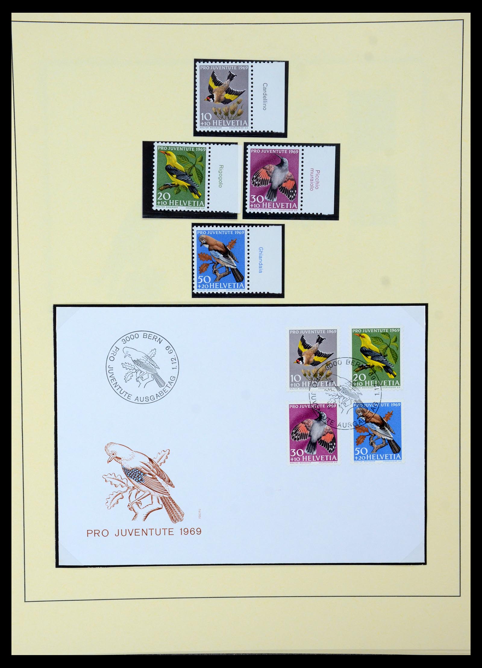 35668 027 - Stamp Collection 35668 Switzerland Pro Juventute and Pro Patria 1910-197