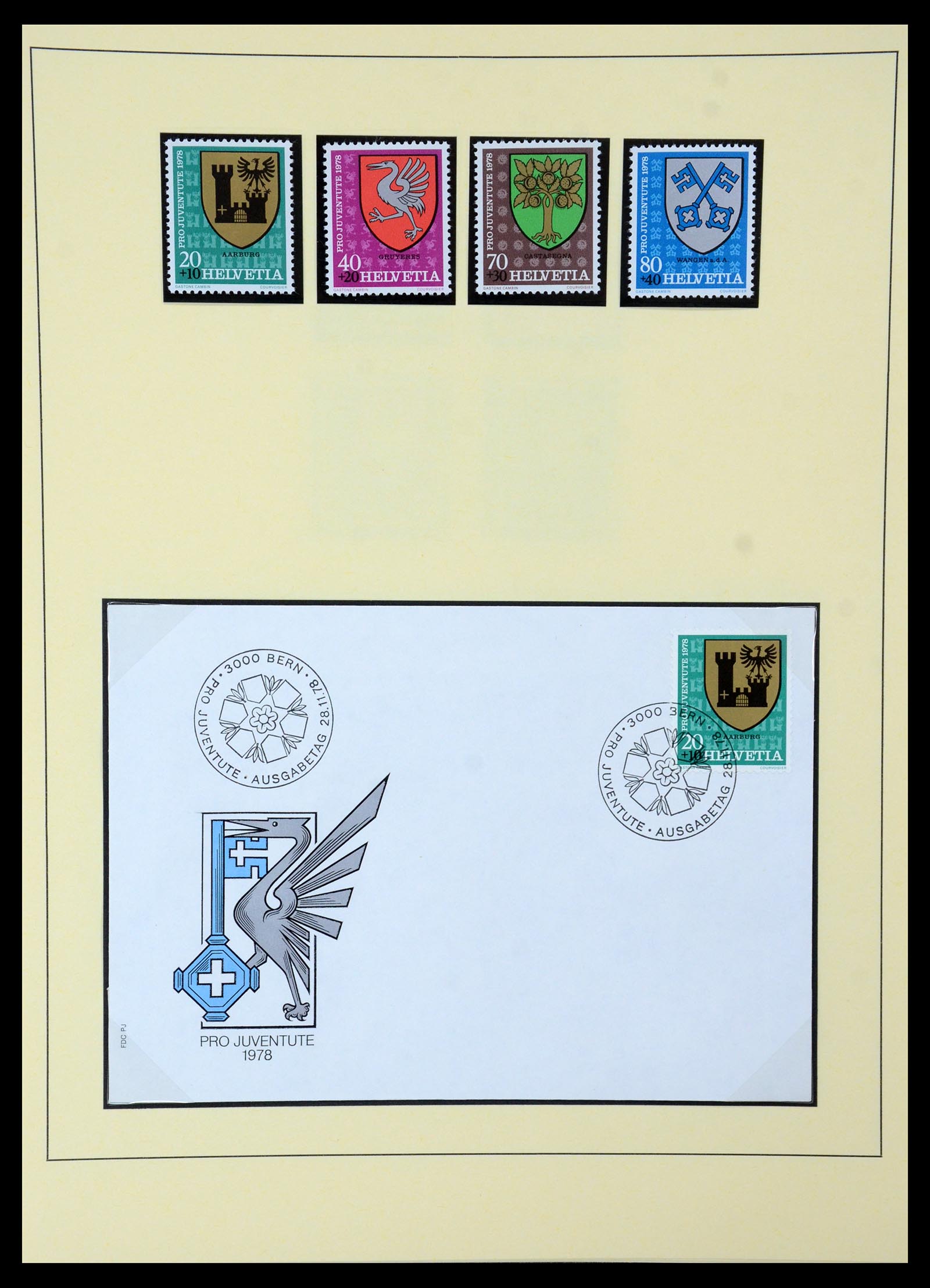 35668 035 - Stamp Collection 35668 Switzerland Pro Juventute and Pro Patria 1910-197